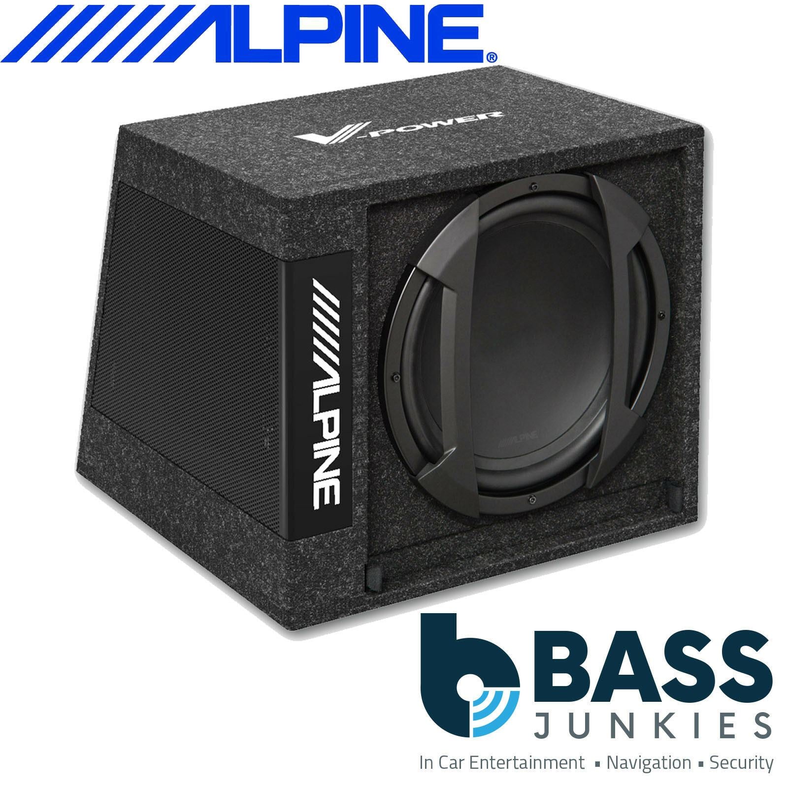 Alpine SWD-355 12" 30cm 650 Watts Amplified Car Sub Subwoofer Box