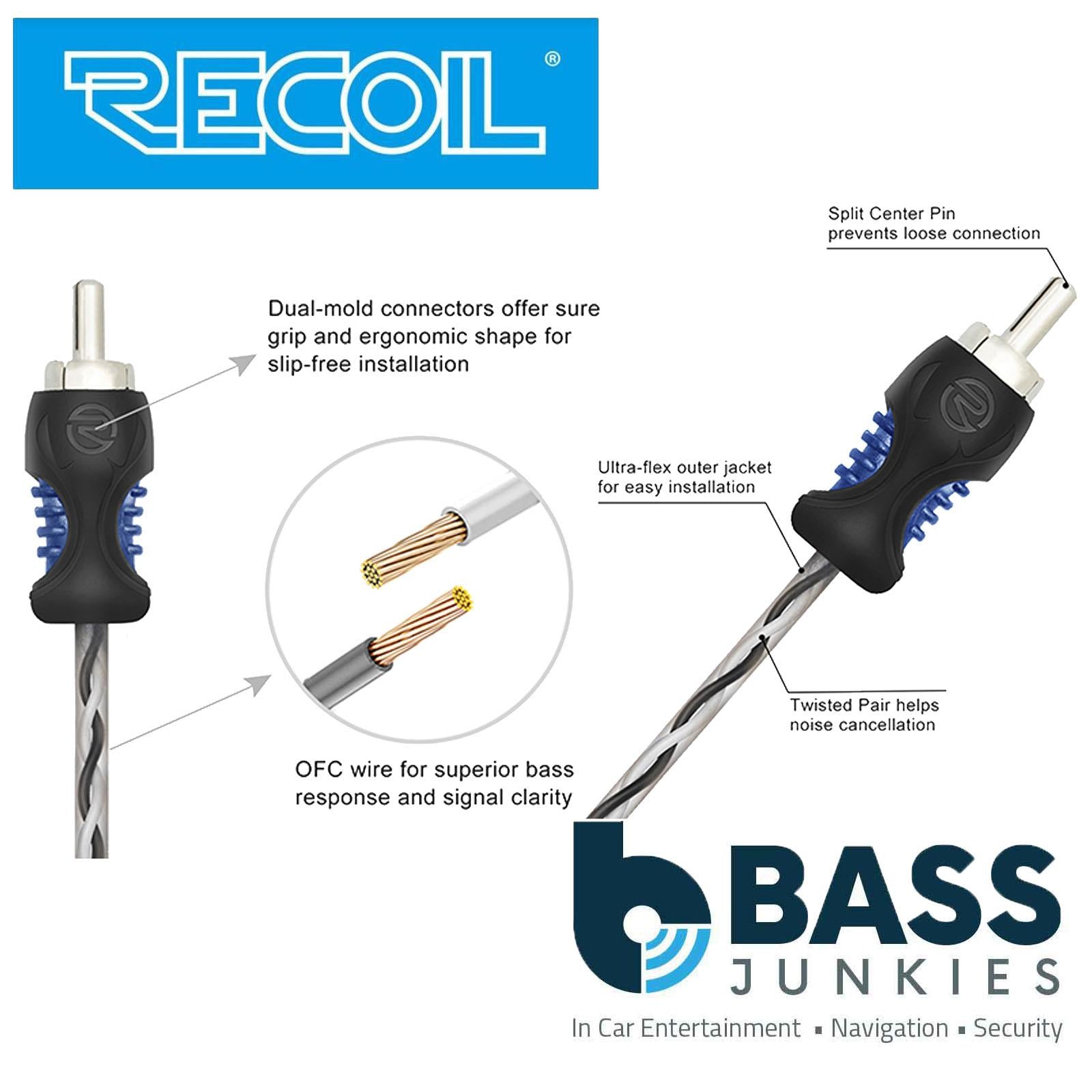 Recoil R1F2M - Echo Series OFC RCA Y-adaptor 1 Female to 2 Male Pair