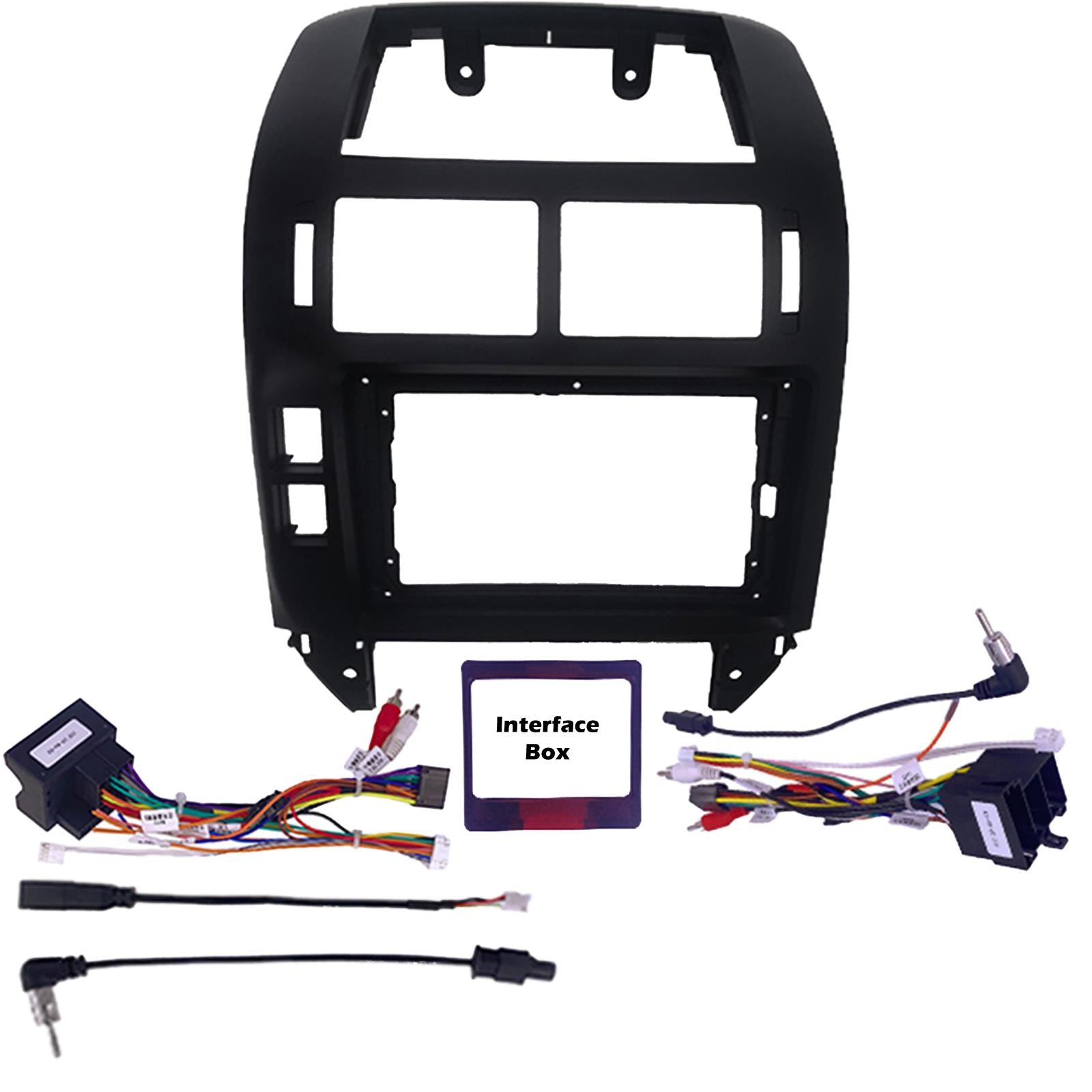 9" CarPlay Android Car Stereo Screen Fascia Kit For Volkswagen Passat Auto AC 12-15