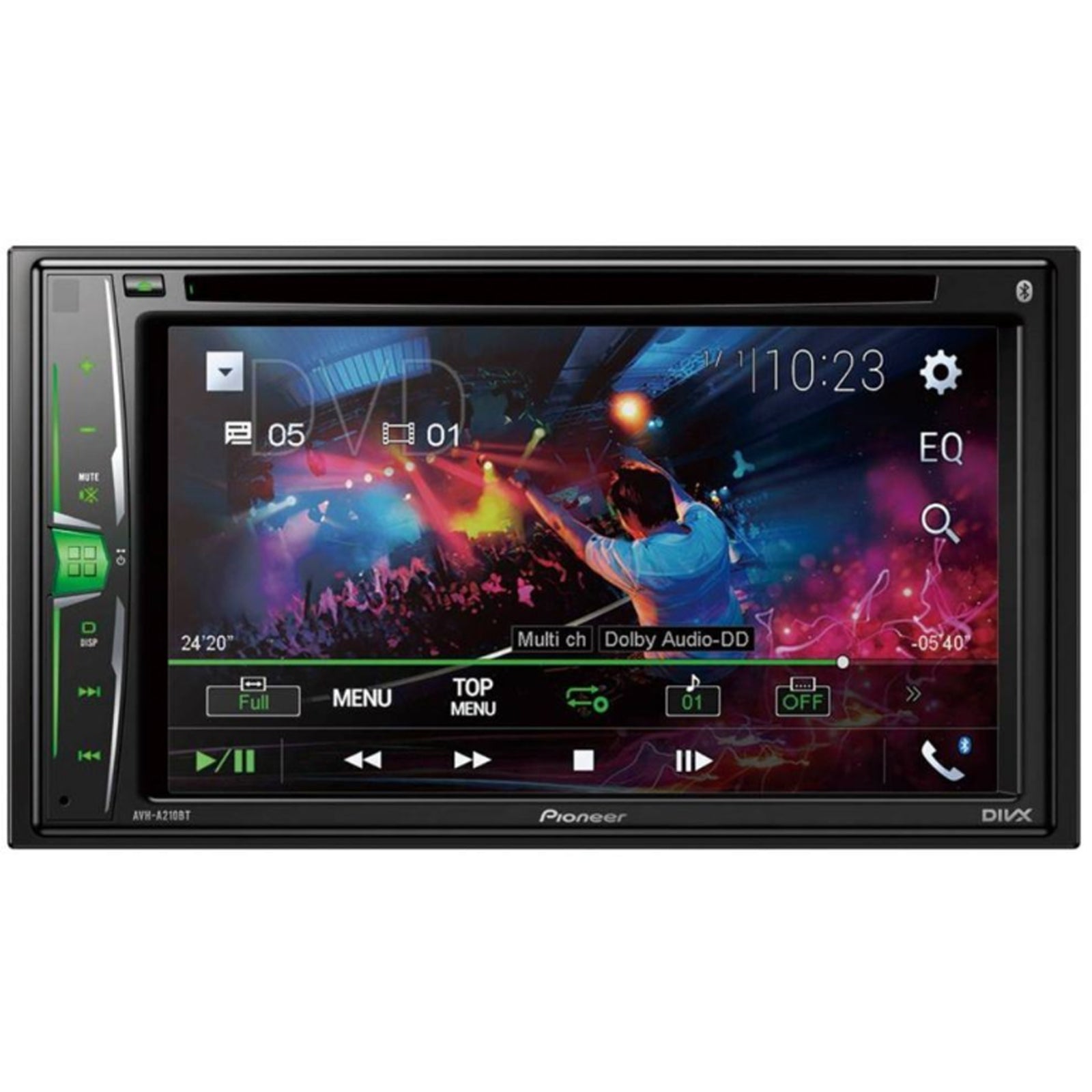 Pioneer AVH-A210BT-  6.2" Double Din DVD Bluetooth CD MP3 USB Aux Car Radio Stereo Player
