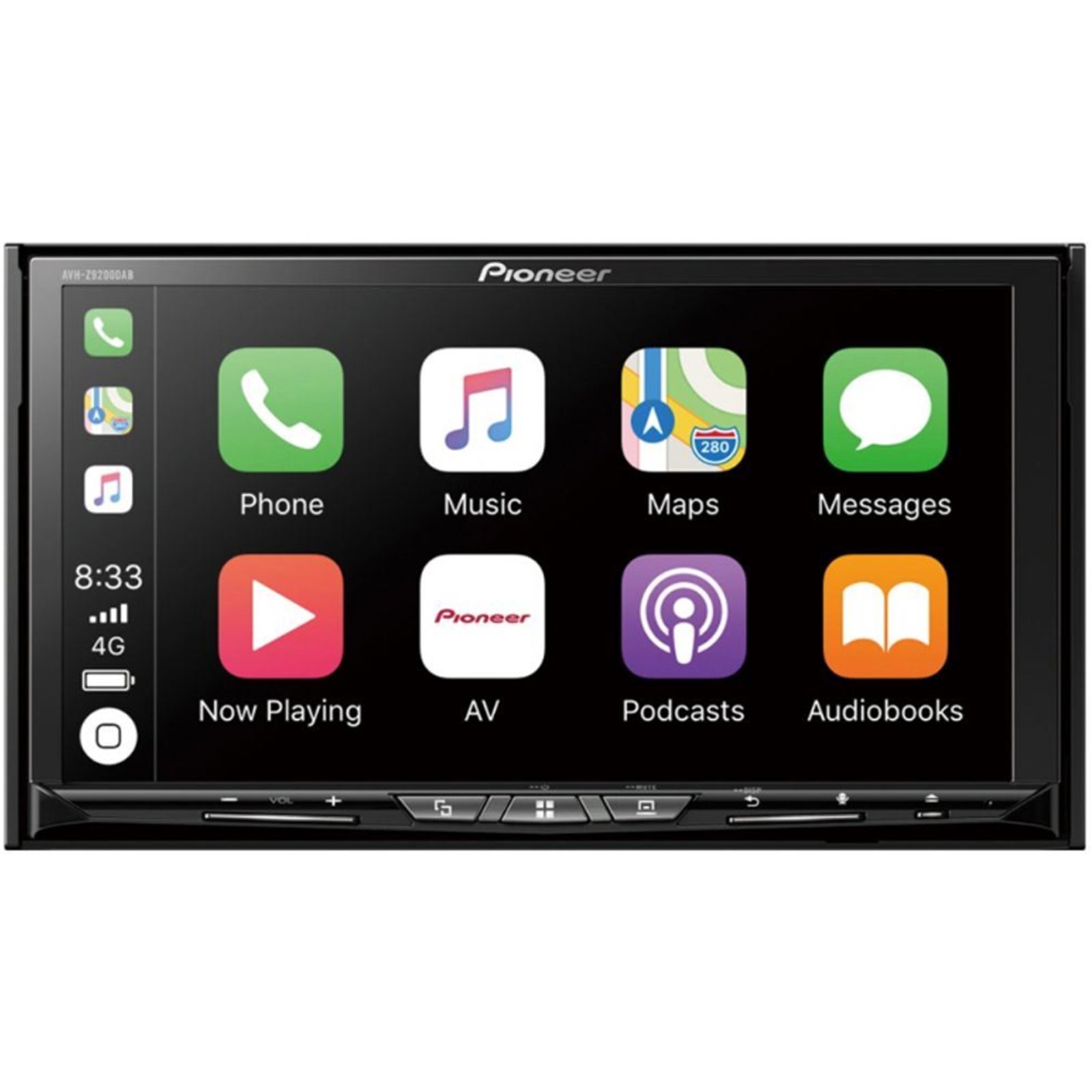 Pioneer AVH-Z9200DAB - Face Off 7" Widescreen Double Din with Wireless Apple Carplay WAZE Spotify DVD CD MP3 USB AUX DAB Bluetooth iPhone Android Car Stereo AV Player