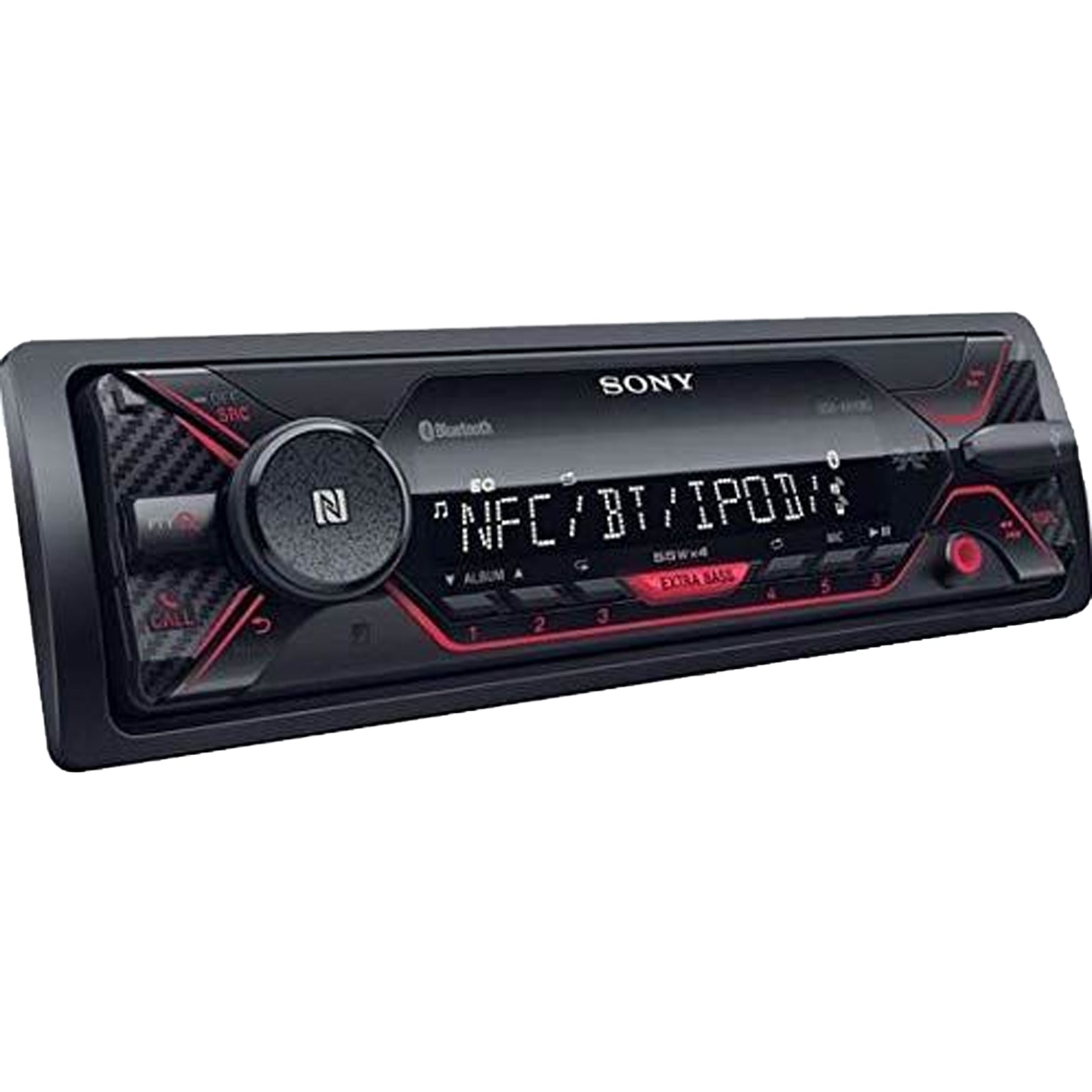 SONY DSX-A410BT - Bluetooth 4 x 55 Watts Car Stereo Radio Mechless USB AUX IN iPod iPhone Player (Red Display)
