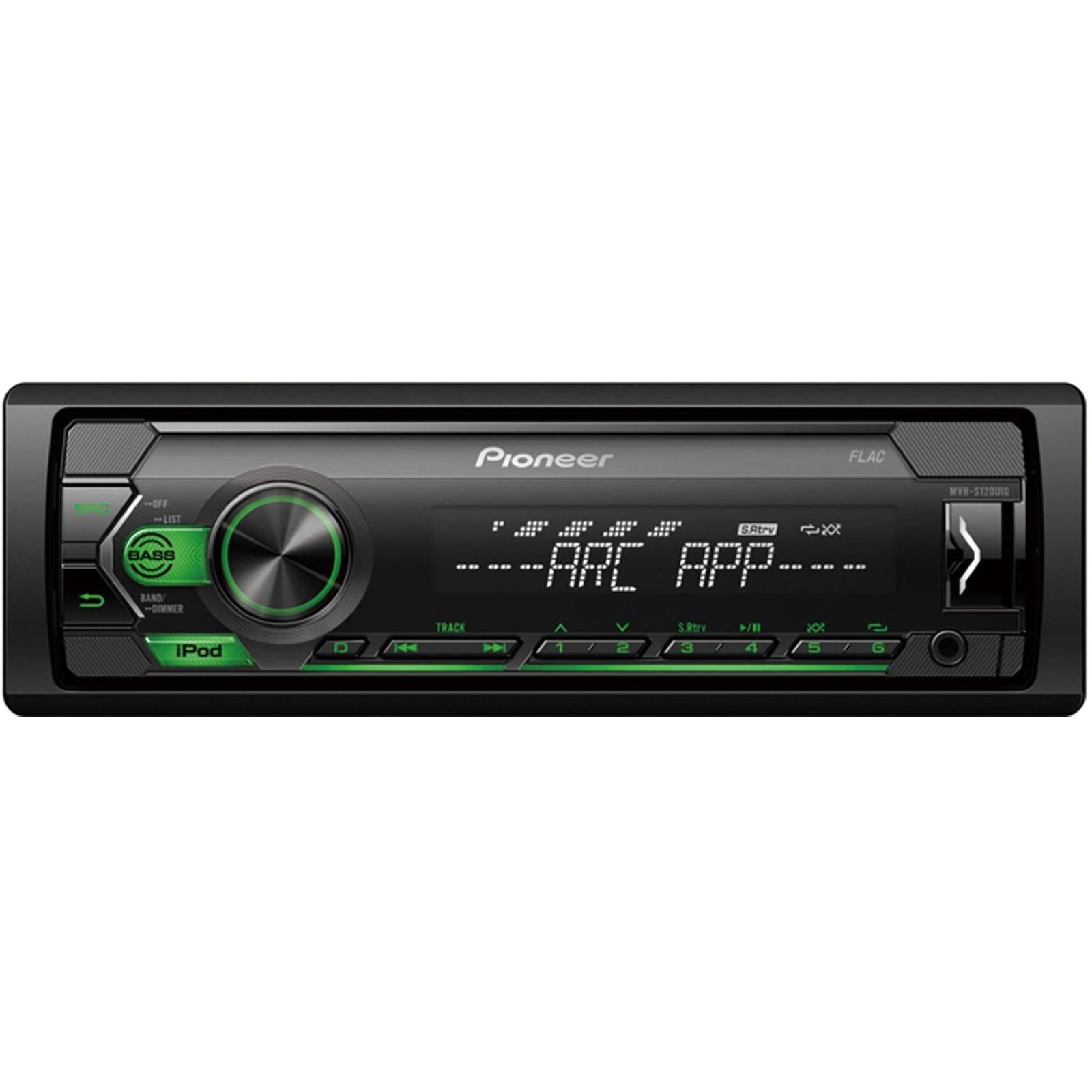 Pioneer MVH-S120UIG MP3 Mechless USB Apple Android Green illumination Car Stereo
