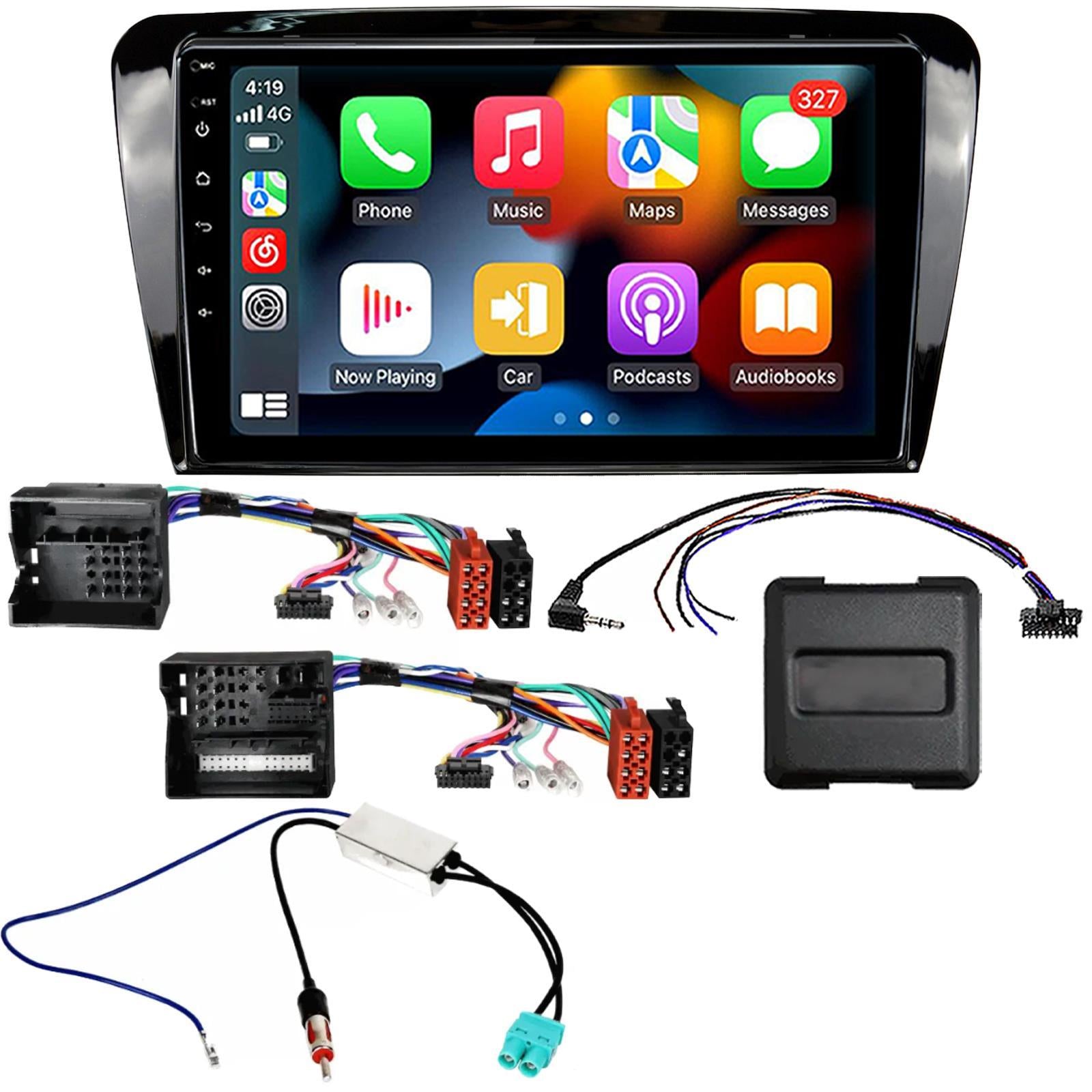 Kenwood 9" CarPlay Android Car Stereo Kit For Skoda Octavia Black 2013 Onwards