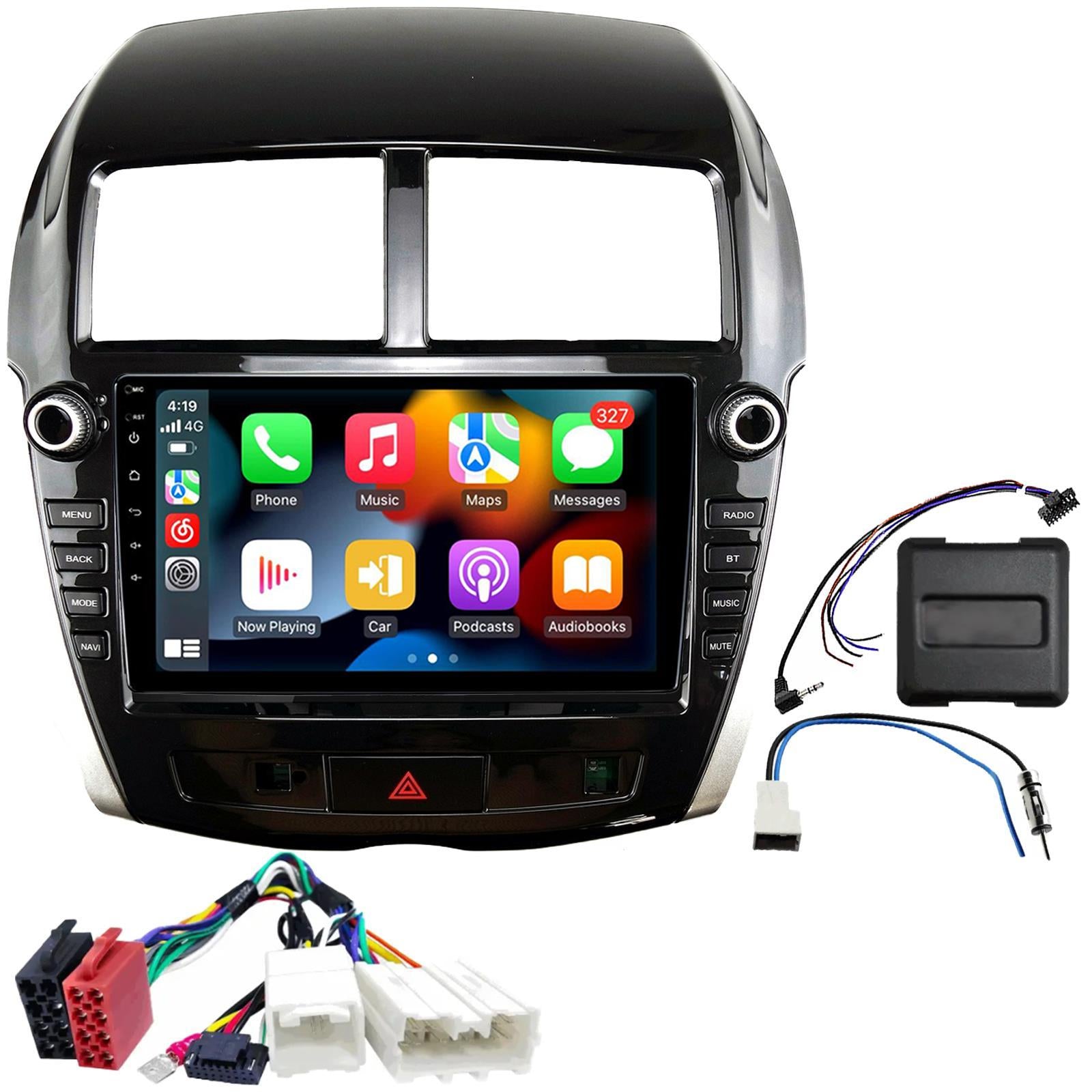 UPGRADED 9" CarPlay Android Car Stereo Kit For Mitsubishi ASX Black 2013 - 2018