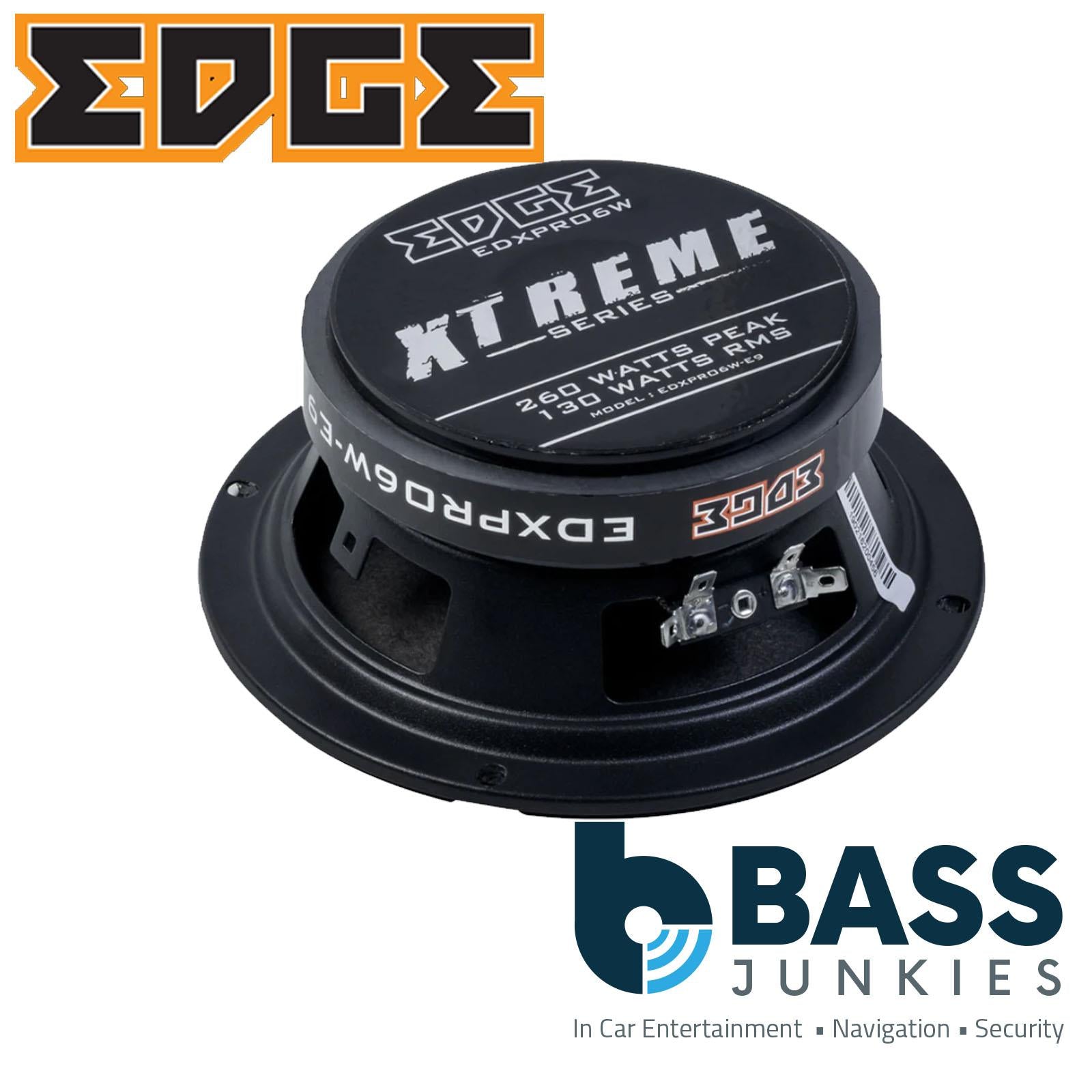 EDGE EDXPRO6W-E9 Extreme series 6 inch Car Midrange, Wideband Edition - Pair