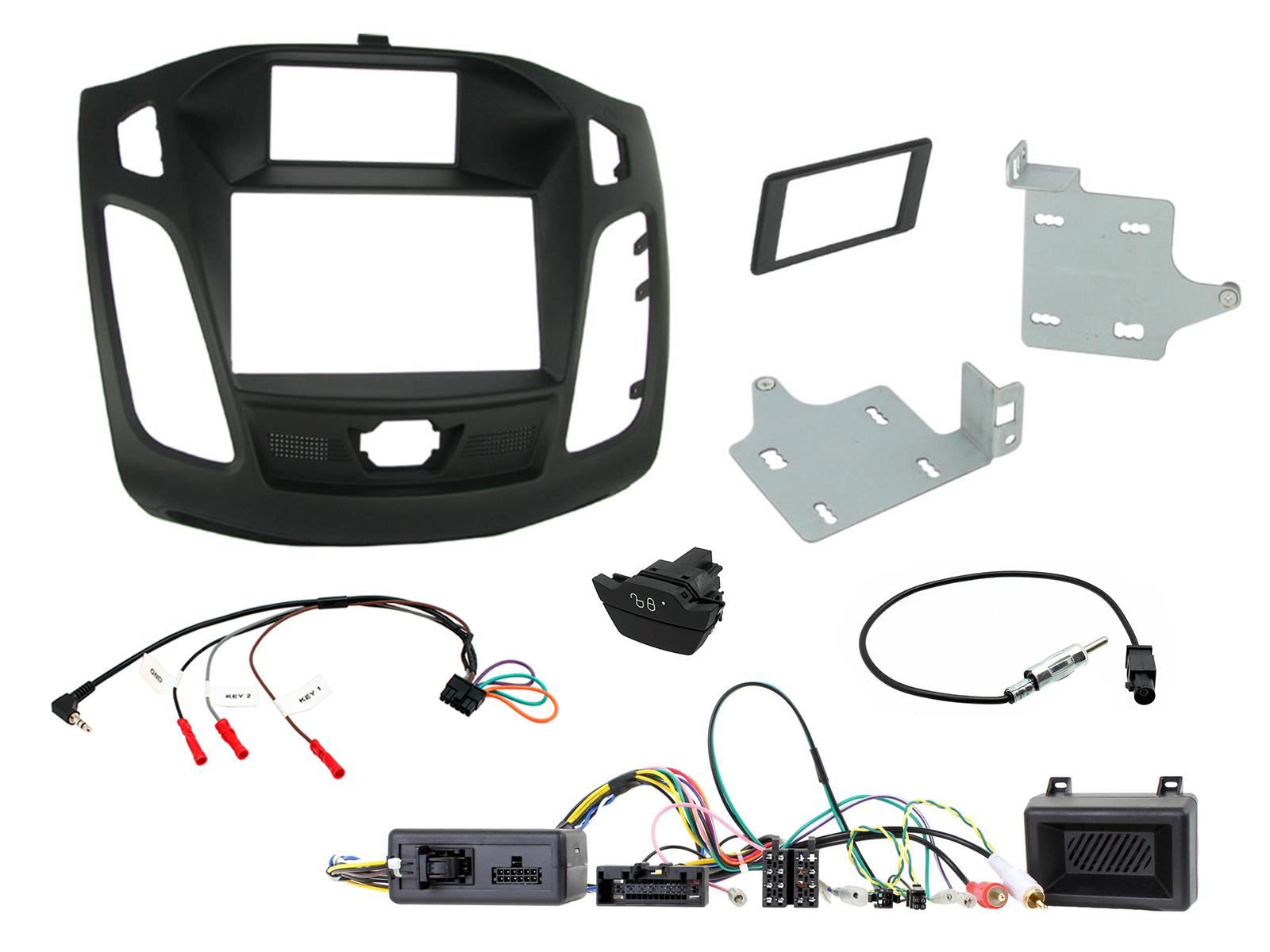 SONY XAV-1550D DAB+ Smart Bluetooth Car Radio + Stereo fitting kit + Steering Wheel Controls Loom for Ford Focus 2011-2015