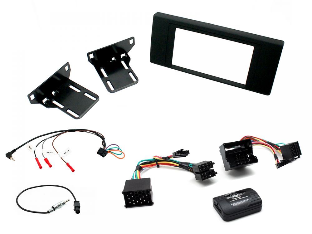 Connects 2 CTKBM05 - BMW X5 E53 2000 - 2006 Double Din Facia & Steering wheel Interface Fitting Installation Kit