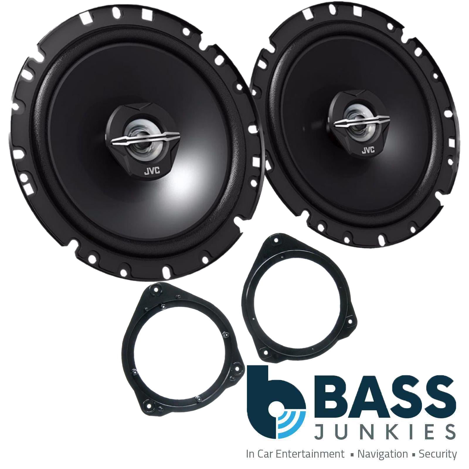 Audi A1 2010 - 2014 JVC 17cm 6.3/4 Inch 600 Watts 2 Way Rear Door Car Speakers