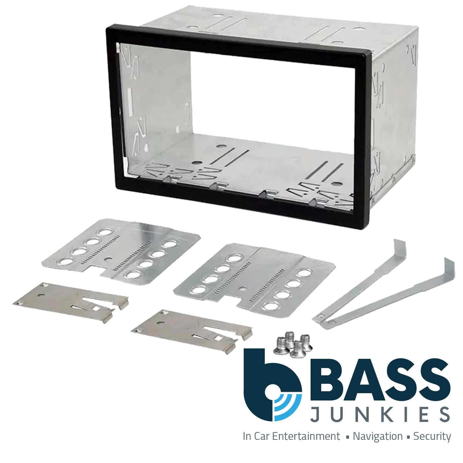 Connects2 CT23PO04 Porsche 911 Boxster Cayman Car Stereo Black Double Din Fascia Panel & Cage Kit