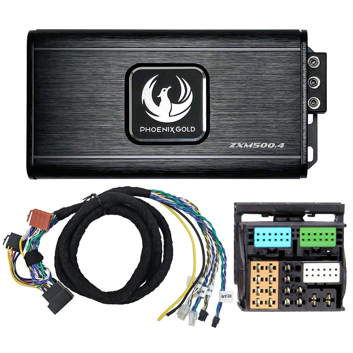 Phoenix Gold ZXMPVW1 500 Watts 4-Channel Plug & Play Car Amplifier Kit To Fit Audi Q5 8R 2008-2017