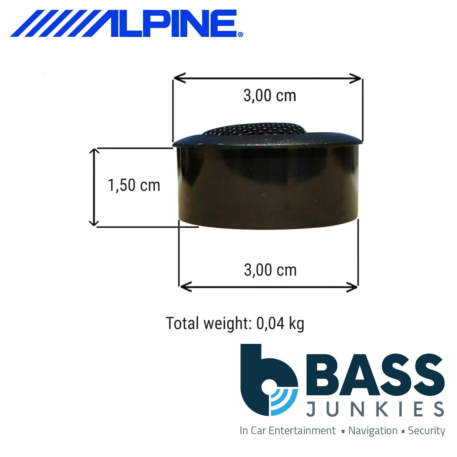 Alpine SXE-1006TW SXE / Balanced Dome Tweeter 30mm