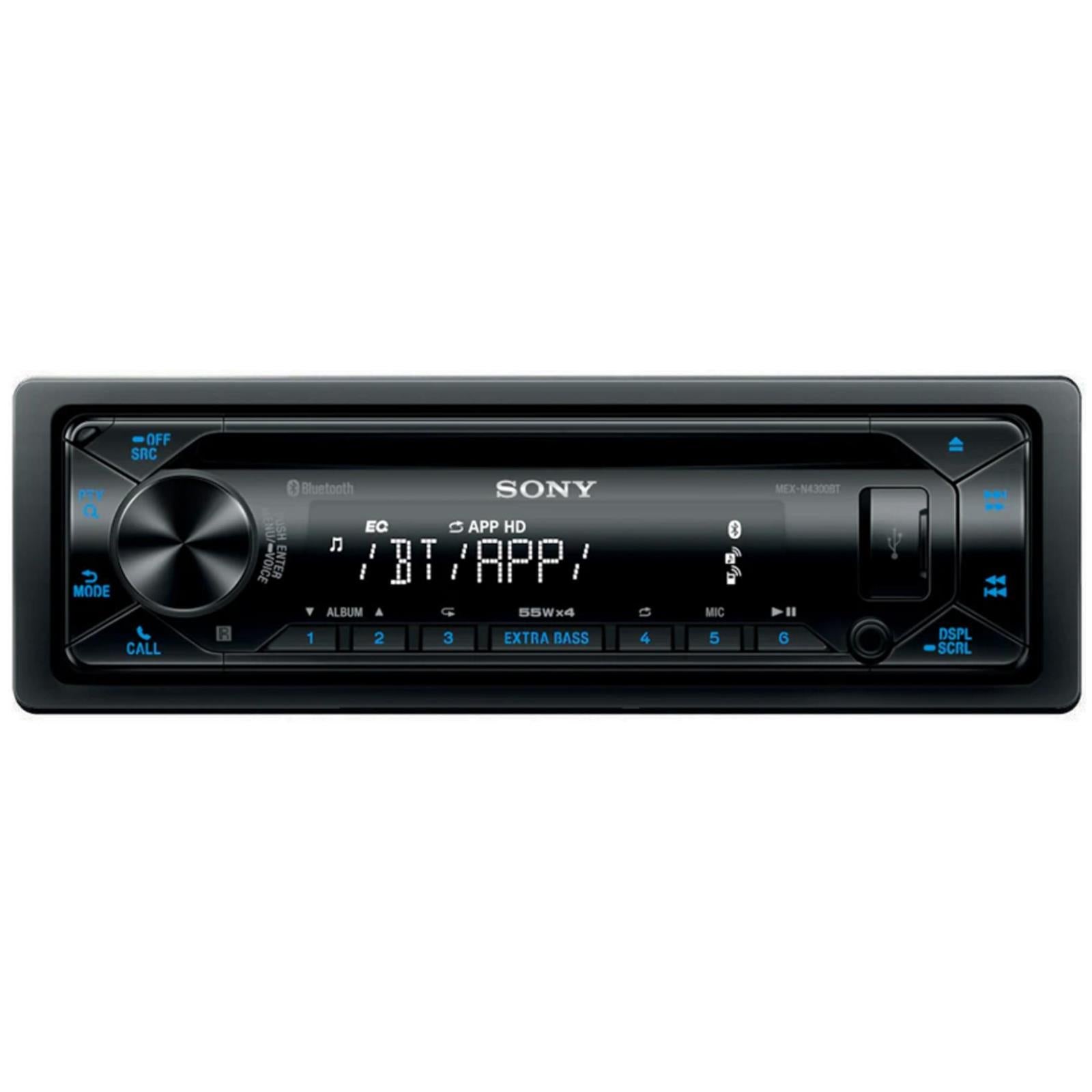 Sony MEX-N4300BT Bluetooth CD MP3 NFC USB Aux-In iPod iPhone Car Radio Stereo