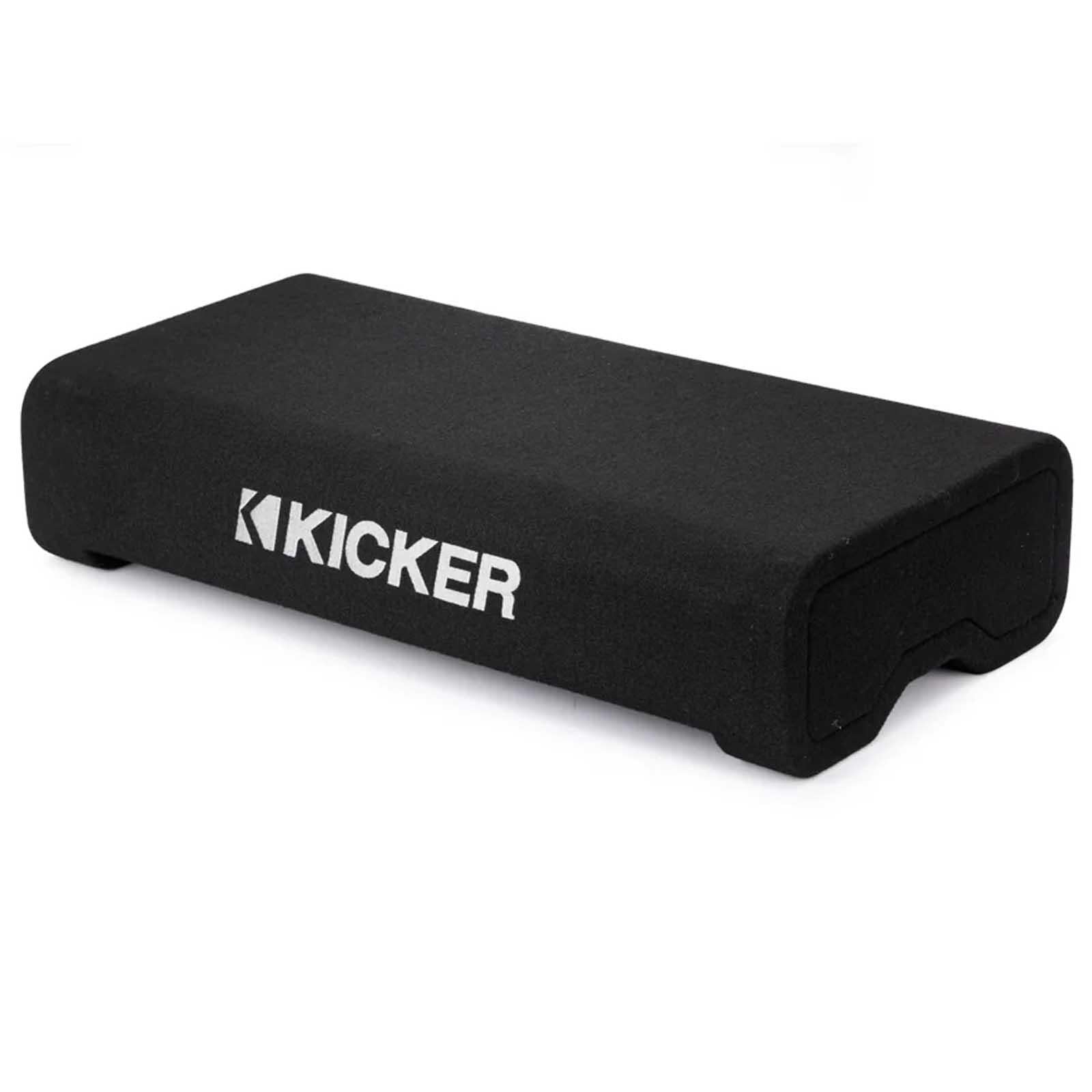 Kicker 48TRTP82 - 600W 8" CompRT Down Firing Car Sub Subwoofer Enclosure 2 Ohm