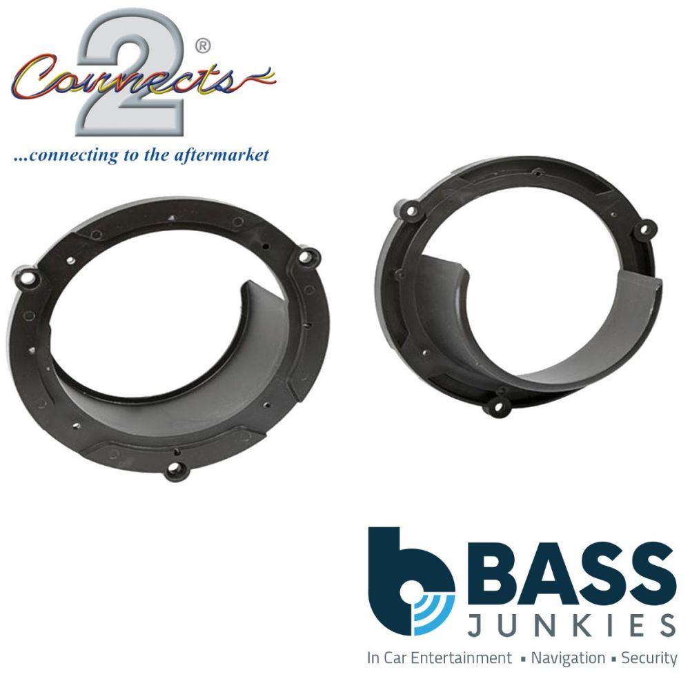 Connects2 CT25MZ05 - Mazda 2 & Honda Accord 130mm 5.25" Front or Rear Car Speaker Adapter Brackets
