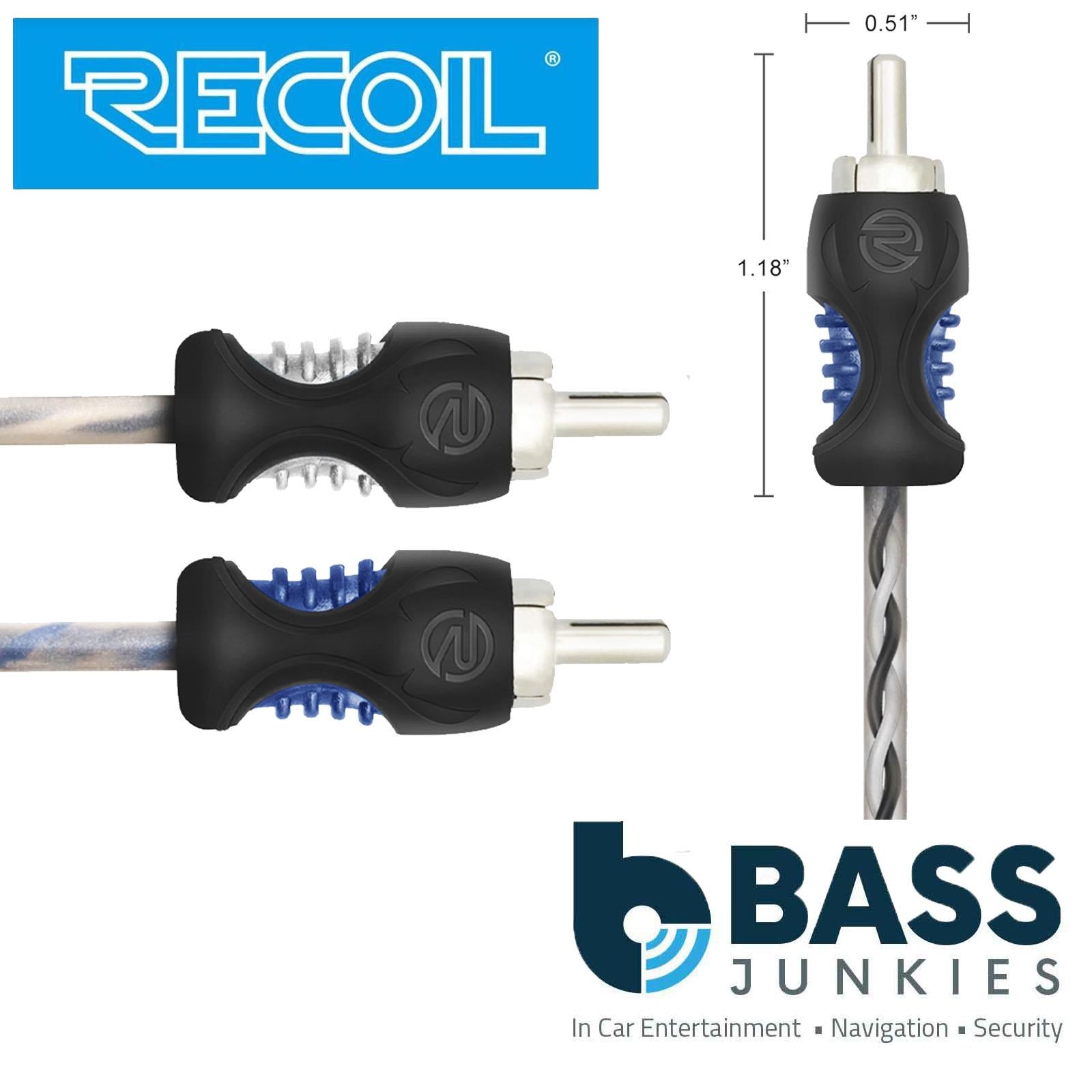 Recoil RCI23 - 1 Meter 2-Channel Oxygen-Free Copper Noise Reduction RCA Phono