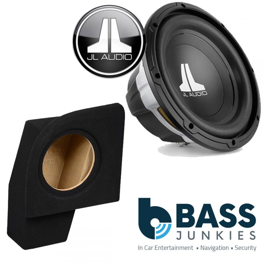 Audi A4 B6 2000-2006 JL Audio 10W0V3-4 - 10" 300 Watts Car Subwoofer Custom Bass Box Kit