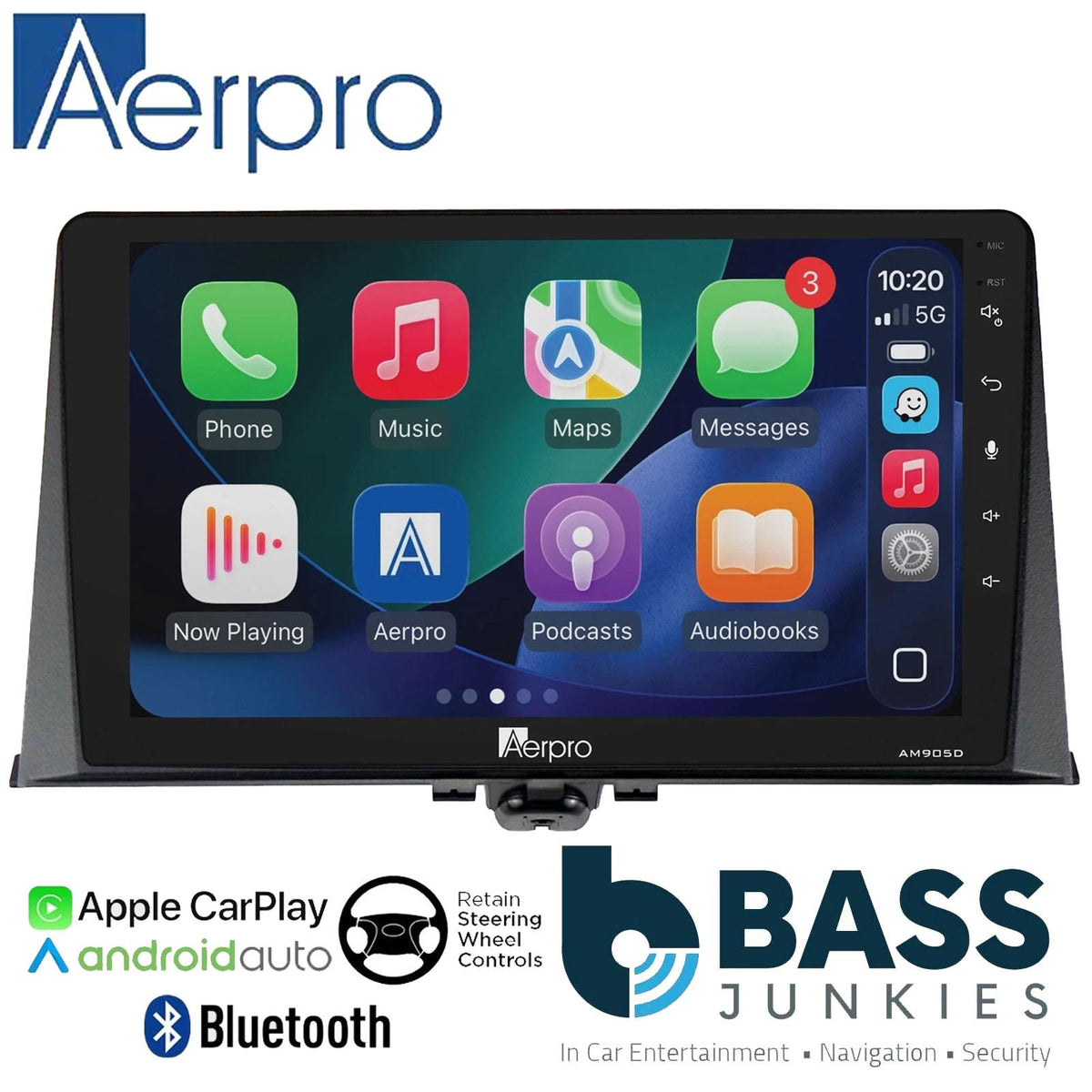Aerpro 9" DAB CarPlay Android Car Stereo Kit For Citroen Berlingo 2021 Onwards