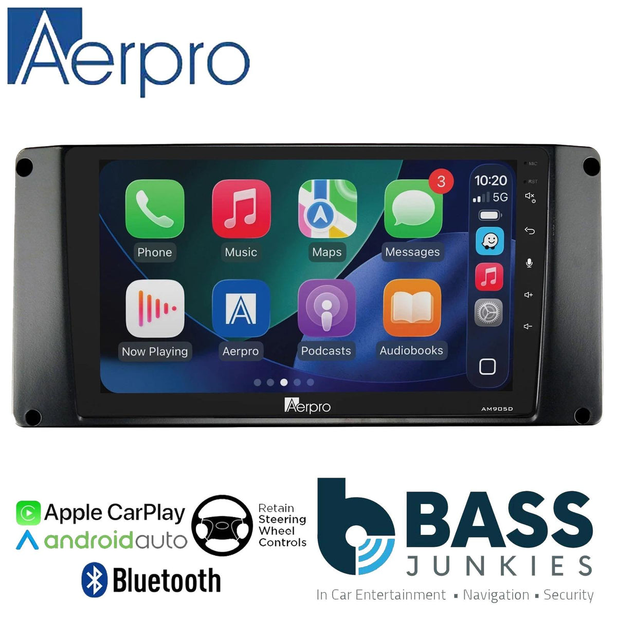 Aerpro 9" DAB CarPlay Android Car Kit For LandRover Range Rover Amp 2005-2012