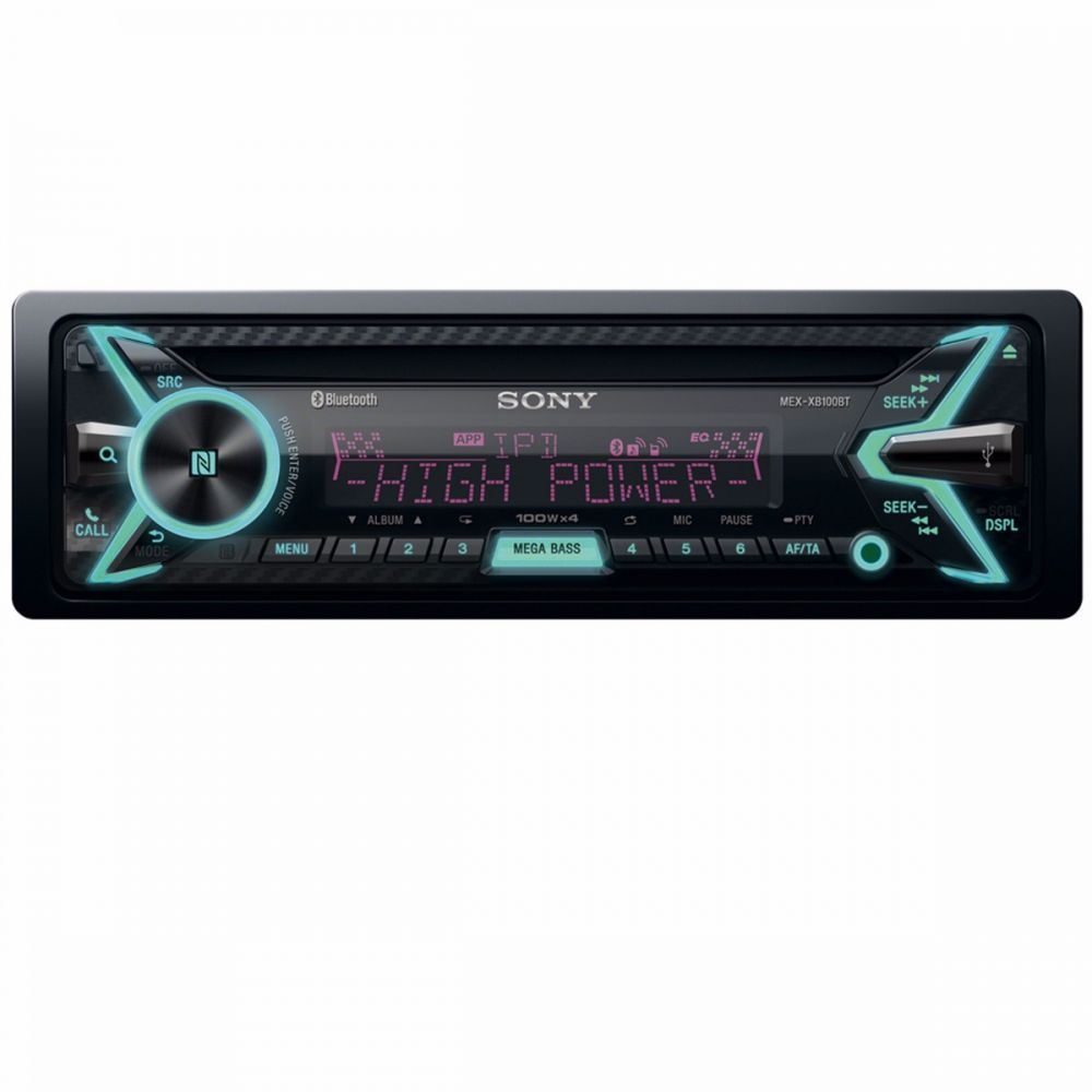 Sony MEX-XB100BT - CD MP3 WMA iPhone iPhone Bluetooth A2DP AVRCP USB AUX Car Stereo Radio Tuner Player