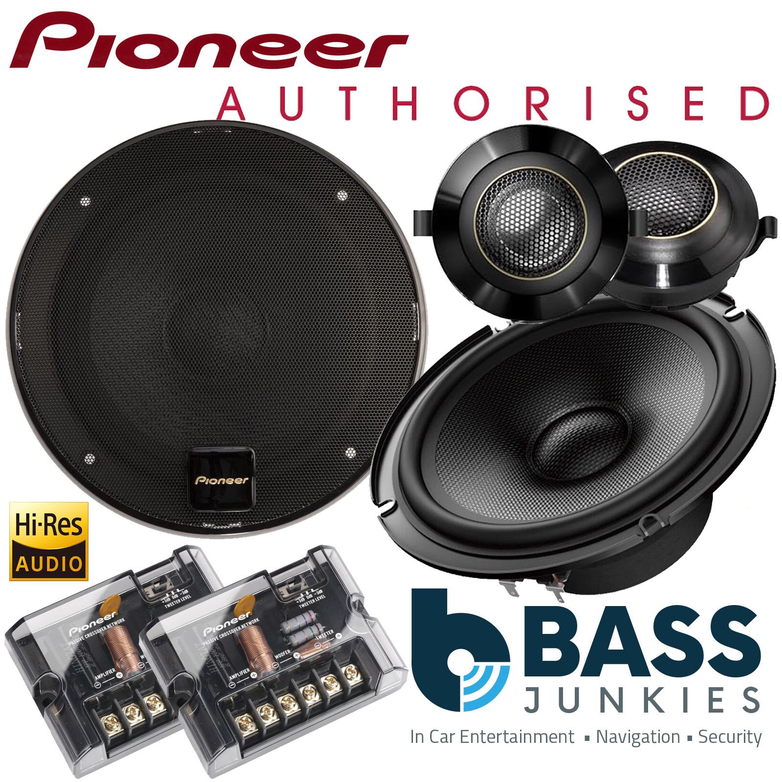 Pioneer TS-Z65CH - 660 Watts 6.5" 17cm Hi Res Audio 2 Way Component Kit Car Door Speakers