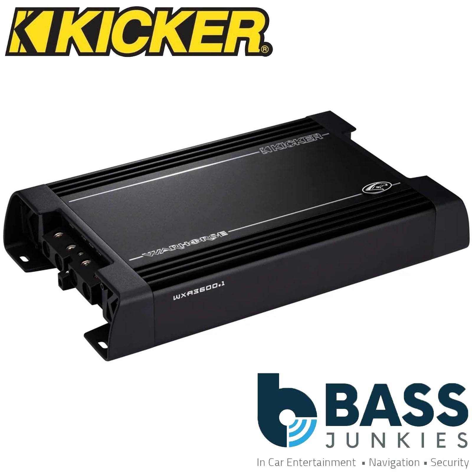 Kicker 49WXA3600.1 - Warhorse 3600W 1 Ohm Class-D Monoblock Car Amp Amplifier