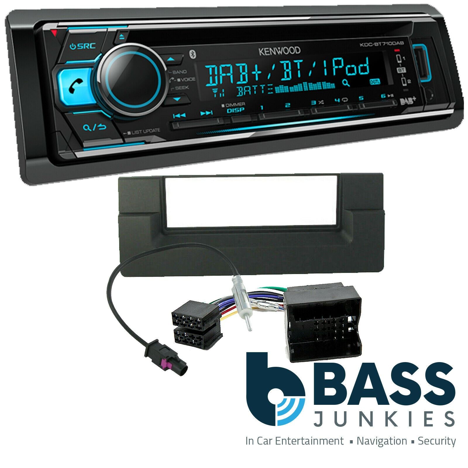 BMW 5-Series E39 1996-04 Kenwood Bluetooth DAB CD Spotify Car Stereo Wiring Kit