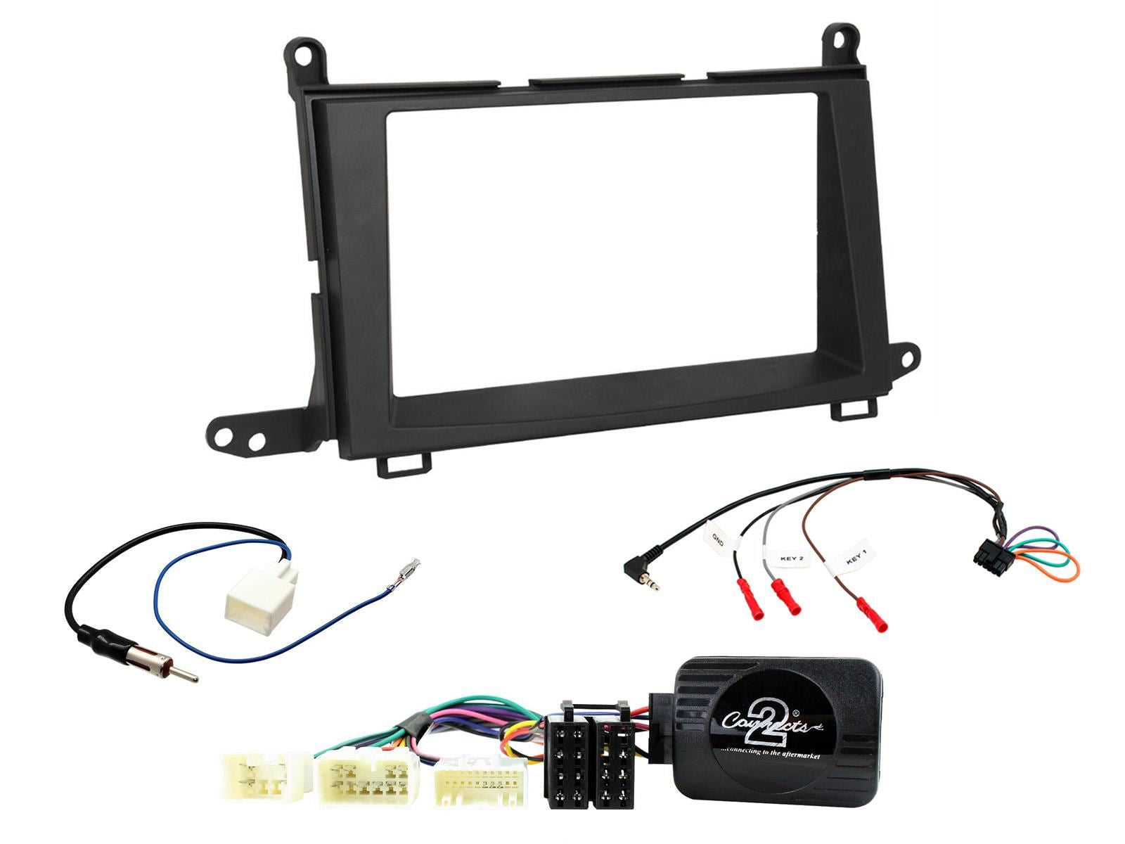 SONY DAB+ Apple | Android Double Din Stereo Fitting Kit + Steering Wheel Stalk Controls to fit Toyota Venza 2009-15