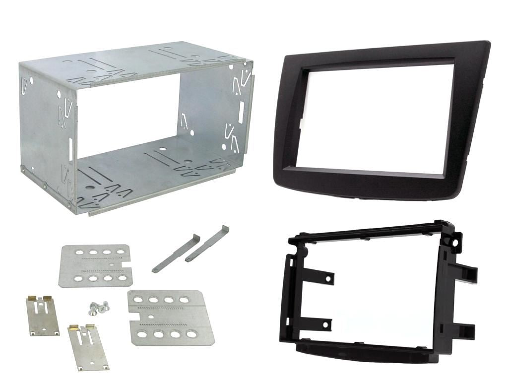 Connects2 CTKAR07 Alfa Romeo Mito 2014 - 2018 (955) Black Double Din Car Stereo Fascia Panel & Steering Wheel Interface Kit