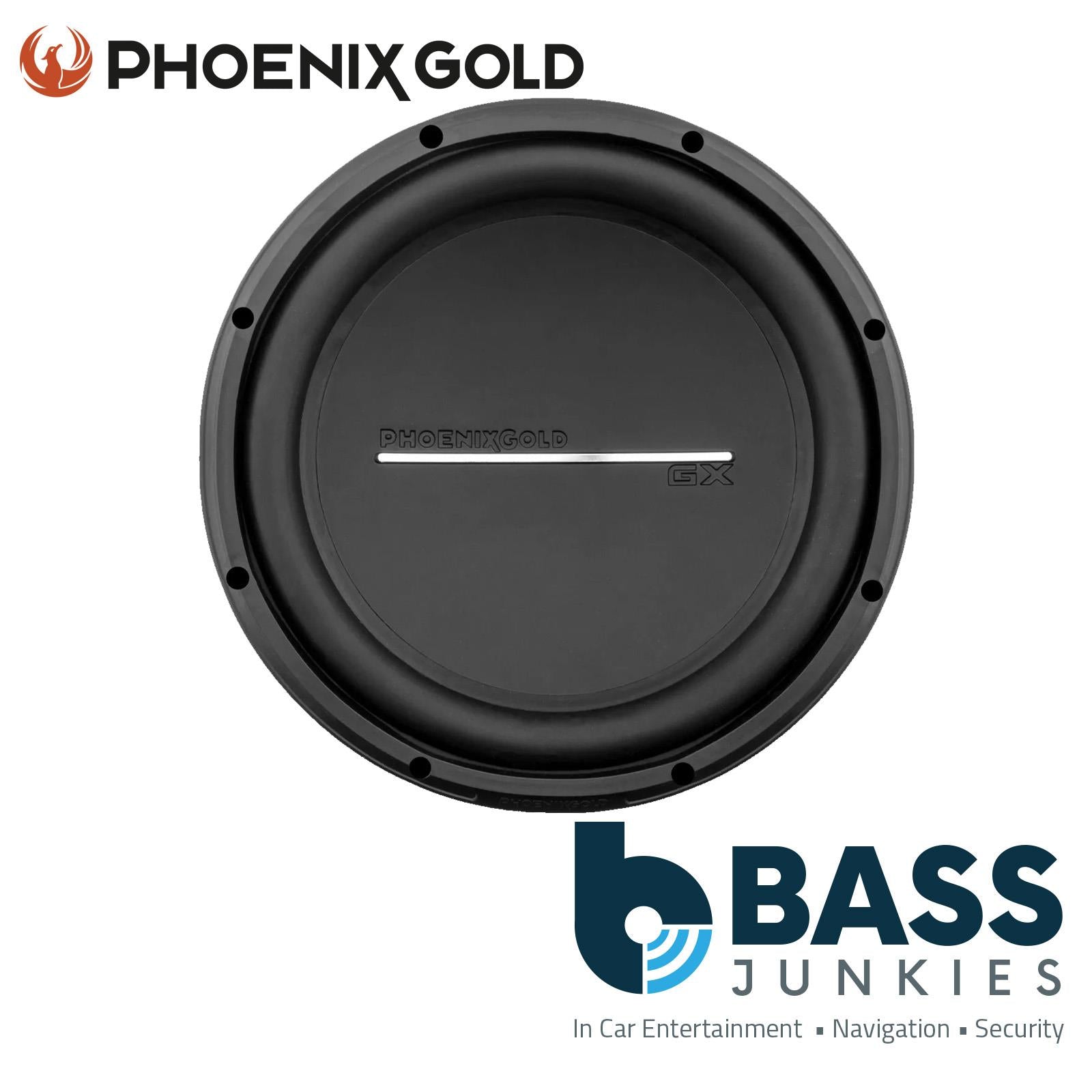 Phoenix Gold GX12D4 - 800 Watts 12" 30cm Car Subwoofer Sub & MDF Bass Box