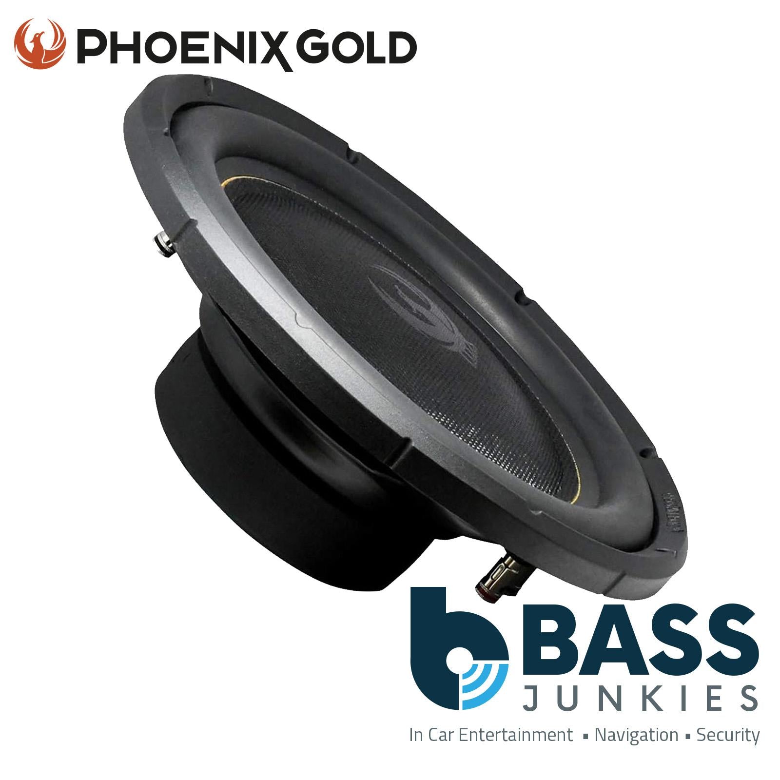Phoenix Gold MX Series MX12D4 12" 300 Watts Dual 4-Ohm Slim Car Subwoofer