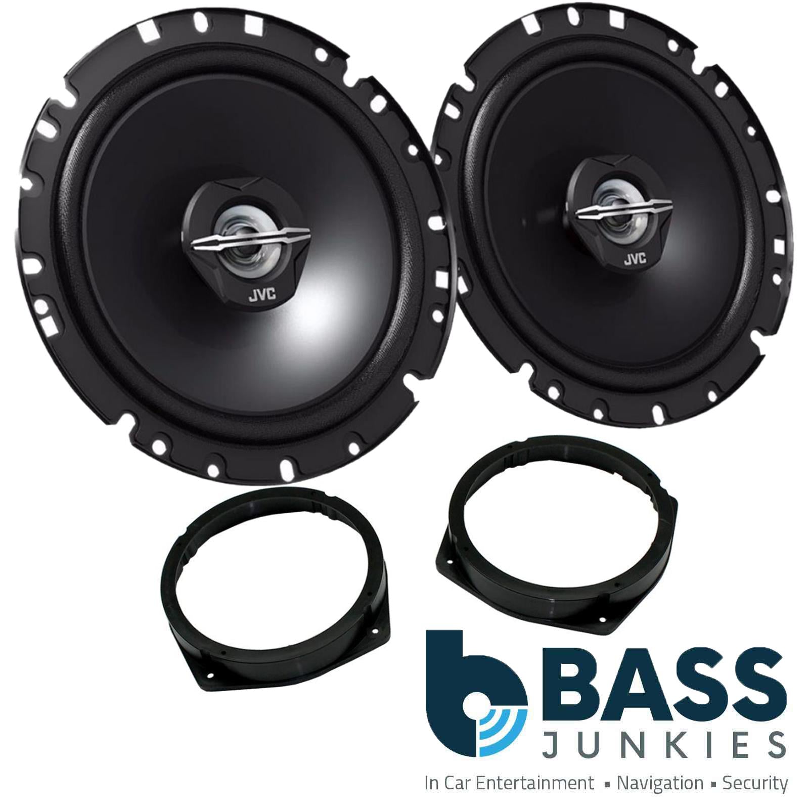 Fiat Idea 2005-2014 JVC 17cm 6.5 Inch 600 Watts 2 Way Front Door Car Speakers