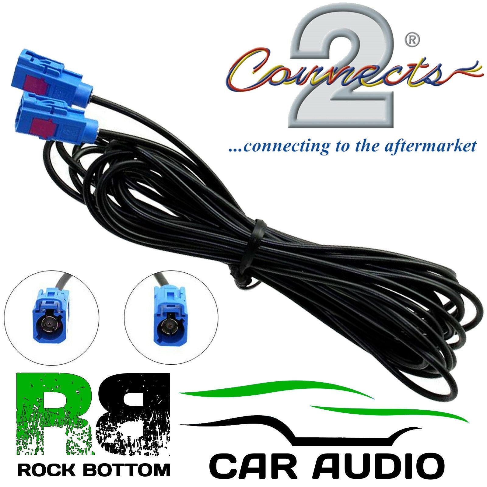 Connects CT27AA139 - GPS 5 Meter Extension SMA Female to Female Car Stereo Aerial Adaptor