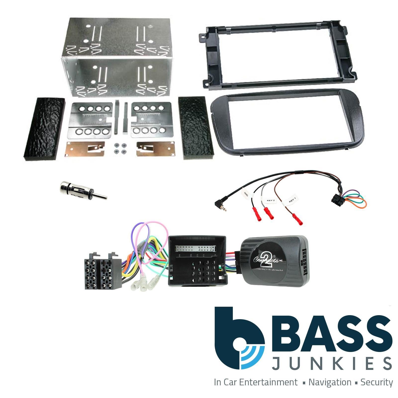 Connects2 Double Din Stereo fitting kit for Ford Focus 2007-2011 | Mondeo 2007-2014 Vehicle Specific Stereo Screen Steering Controls Fitting Kit