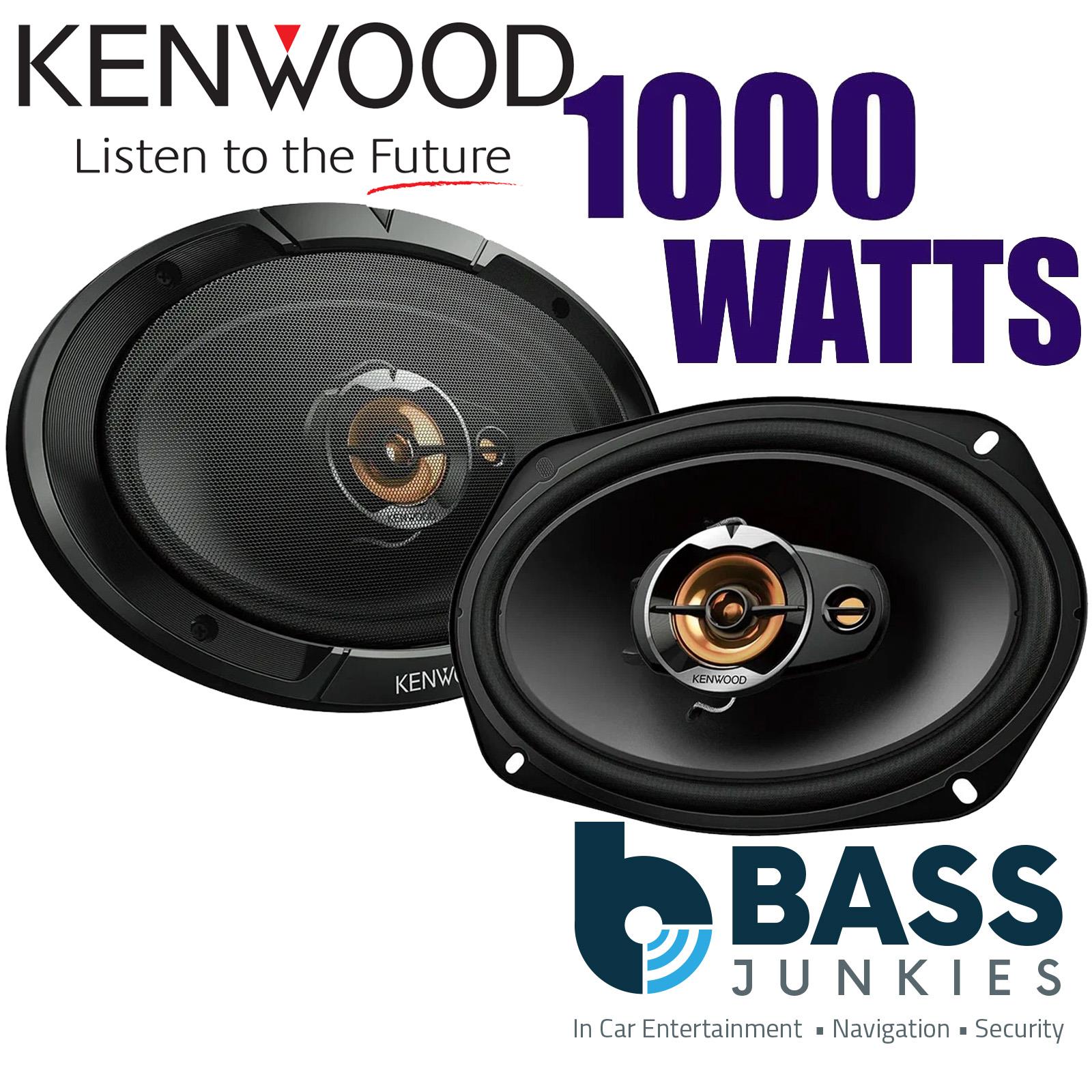 Kenwood KFC-S6977EX - 1000 Watts 3 Way 6x9" Stereo Car Van Rear Shelf Speakers
