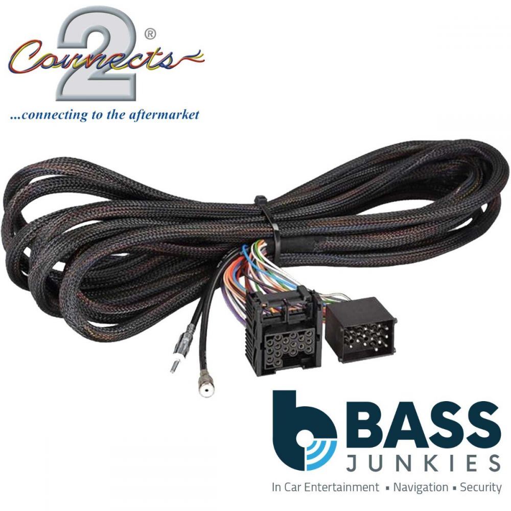 Connects2 CT20BM05 - BMW 3 5 7 Series X5 Z3 Car Stereo 6.5m ISO Rear Wiring Harness Aerial Extension