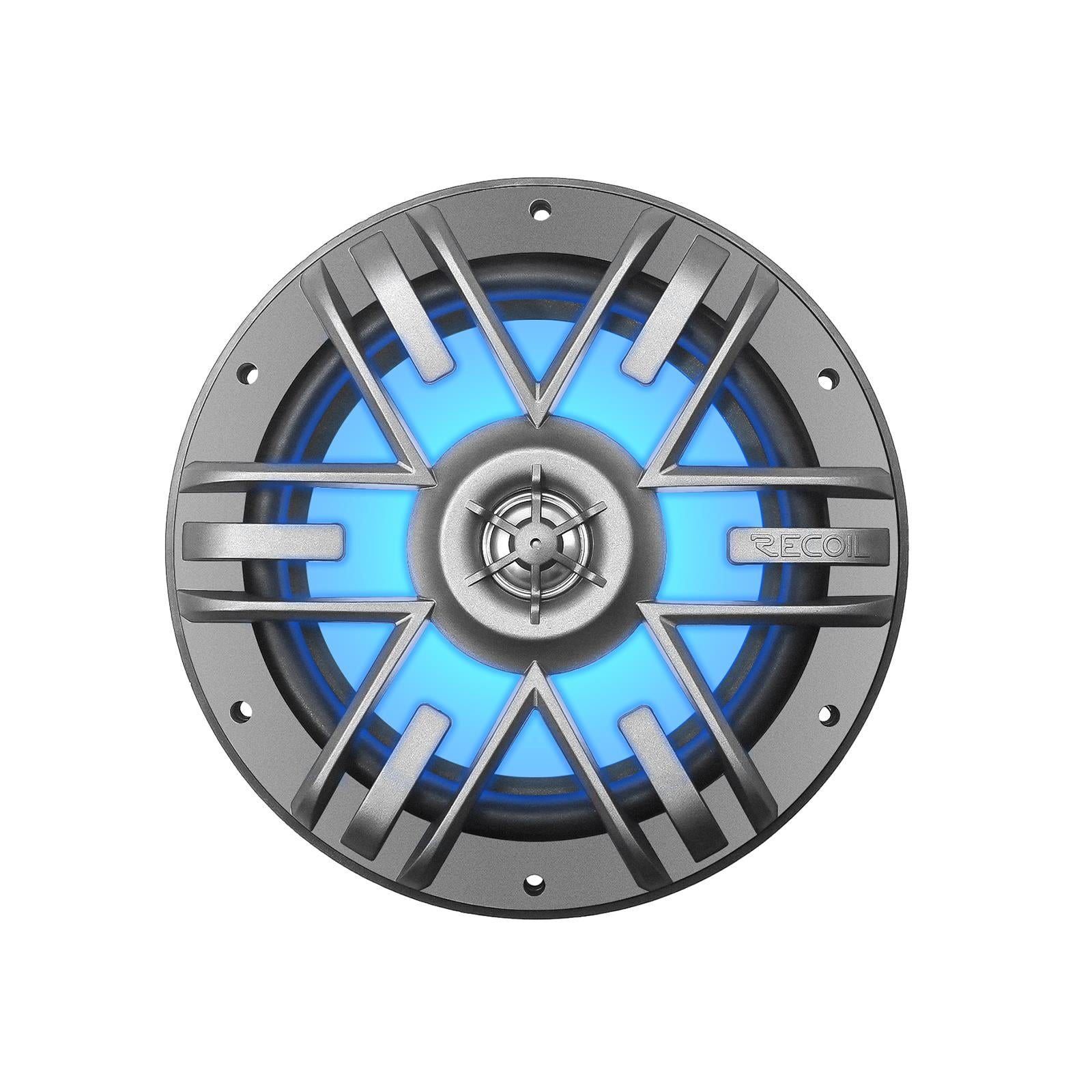 Recoil M1-65 - 6.5" 17cm Marine Boat Outdoor Speakers with Built-in RGB LED Pair