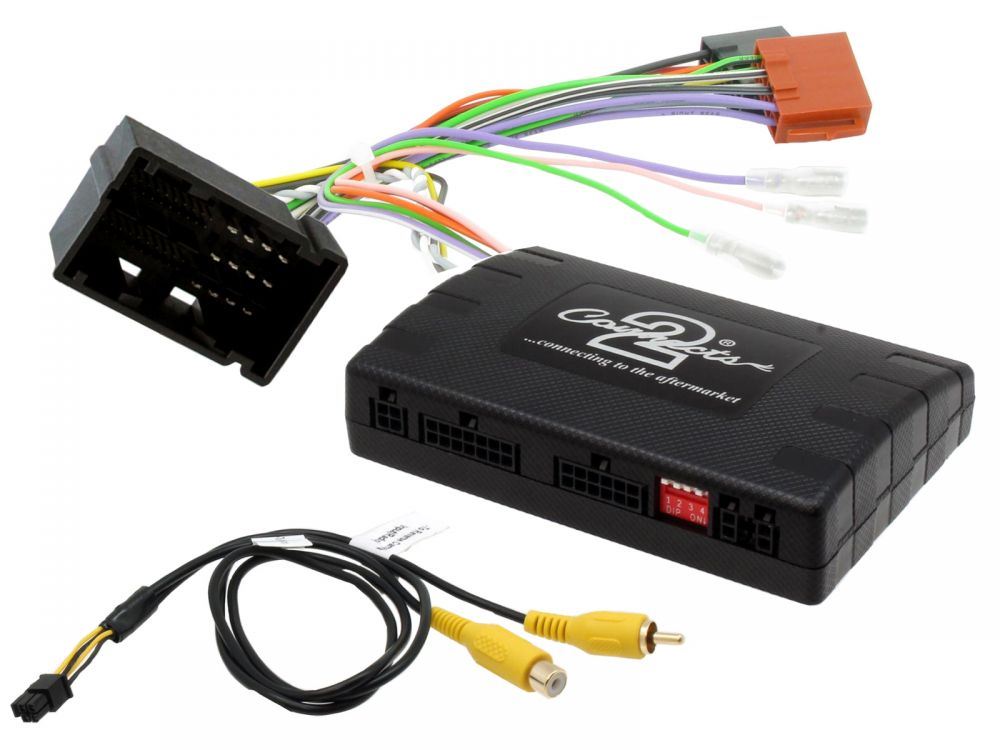 Connects2 CTUFT01 Fiat Ducato 500 500L Car Steering Wheel Optical Parking Sensor Display Climate Control Visualisation Infodaptor