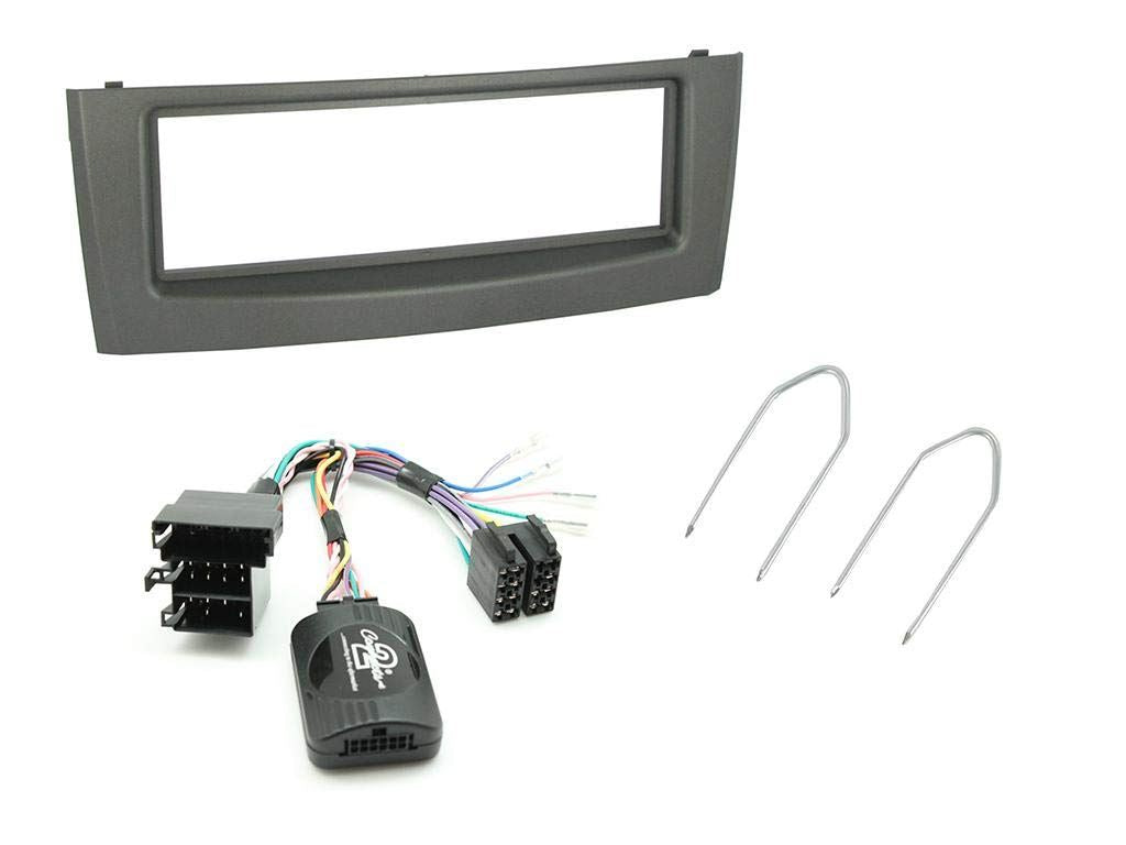 Connects 2 CTKFT03 - Fiat Punto 2006 - 2010 Single Din Facia & Steering wheel Interface Fitting Installation Kit (Metallic Facia Panel)
