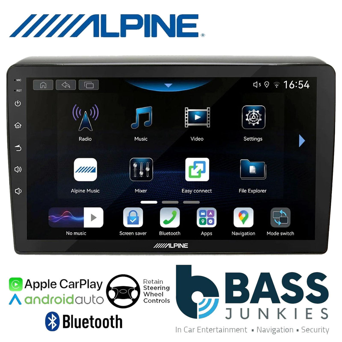 Alpine 9" CarPlay Android Car Stereo Kit For Suzuki Swift Black 2018 Onwards