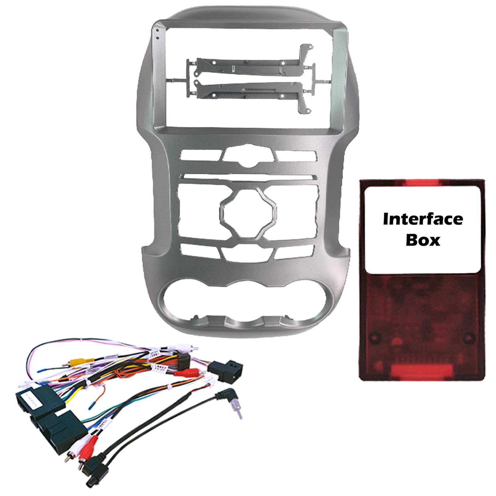 9" CarPlay Android Car Stereo Screen Fascia Kit For Ford Ranger With Switches 2012 On