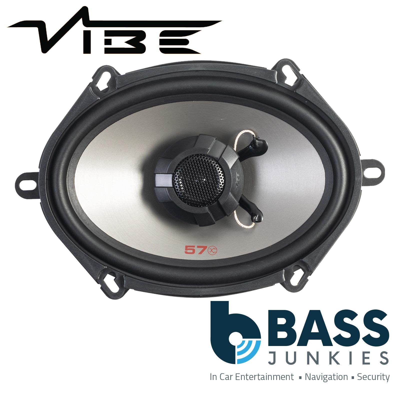 Vibe PULSE 57 - 5"x7" 6"x8" 360 Watts 2 Way Coaxial Car Van Door Shelf Speakers