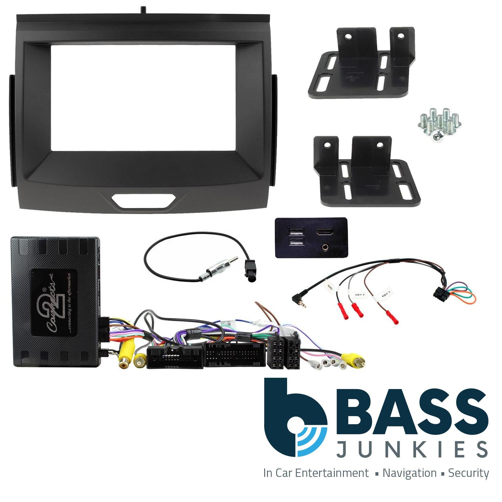 Double Din Car Radio Stereo Full Fitting Kit for Ford Ranger SYNC 3 2016-2022