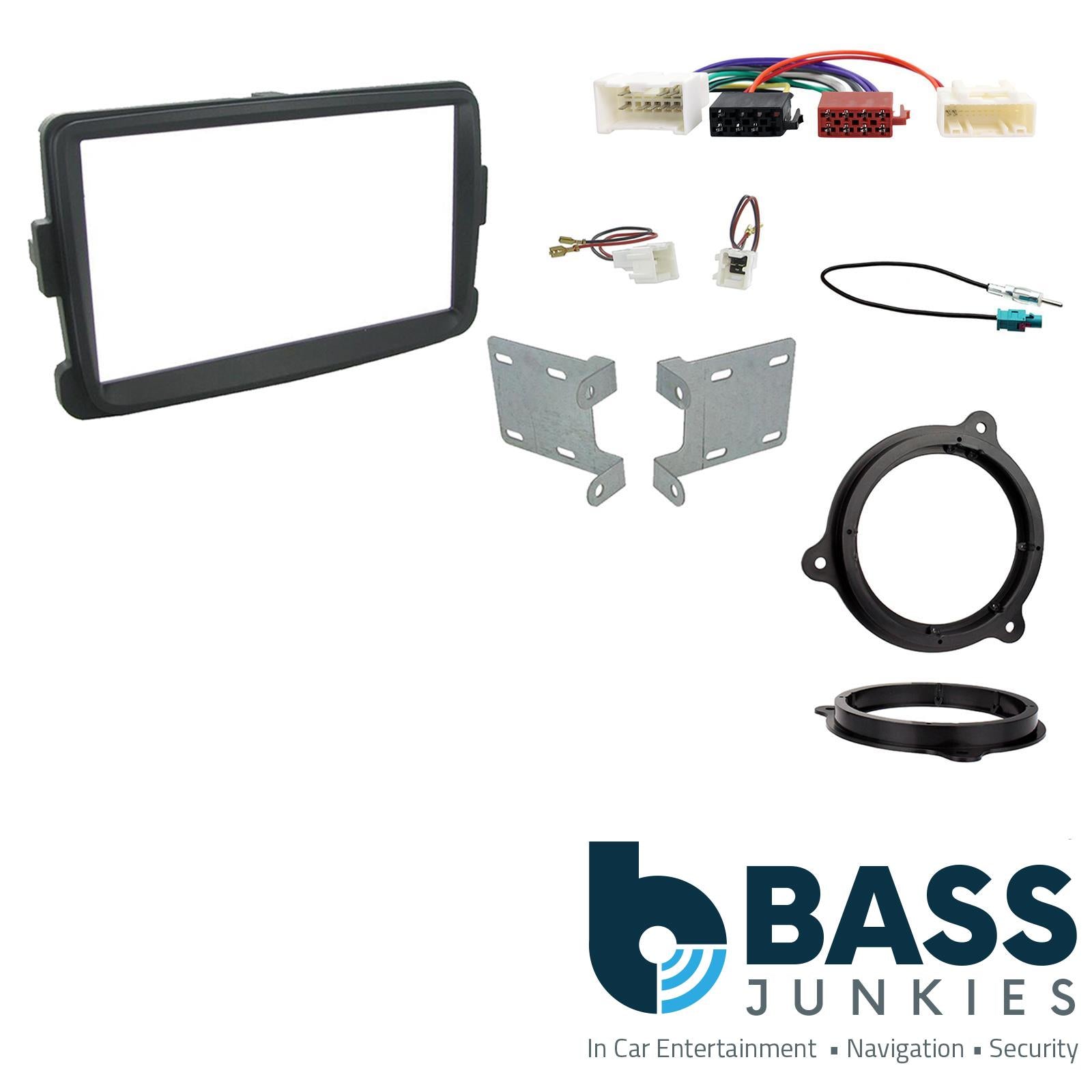 Connects 2 CTKDC03 - Dacia Duster/Sandero 2012 - 2016 Double Din Facia Speaker Adaptors & Fitting Installation Kit