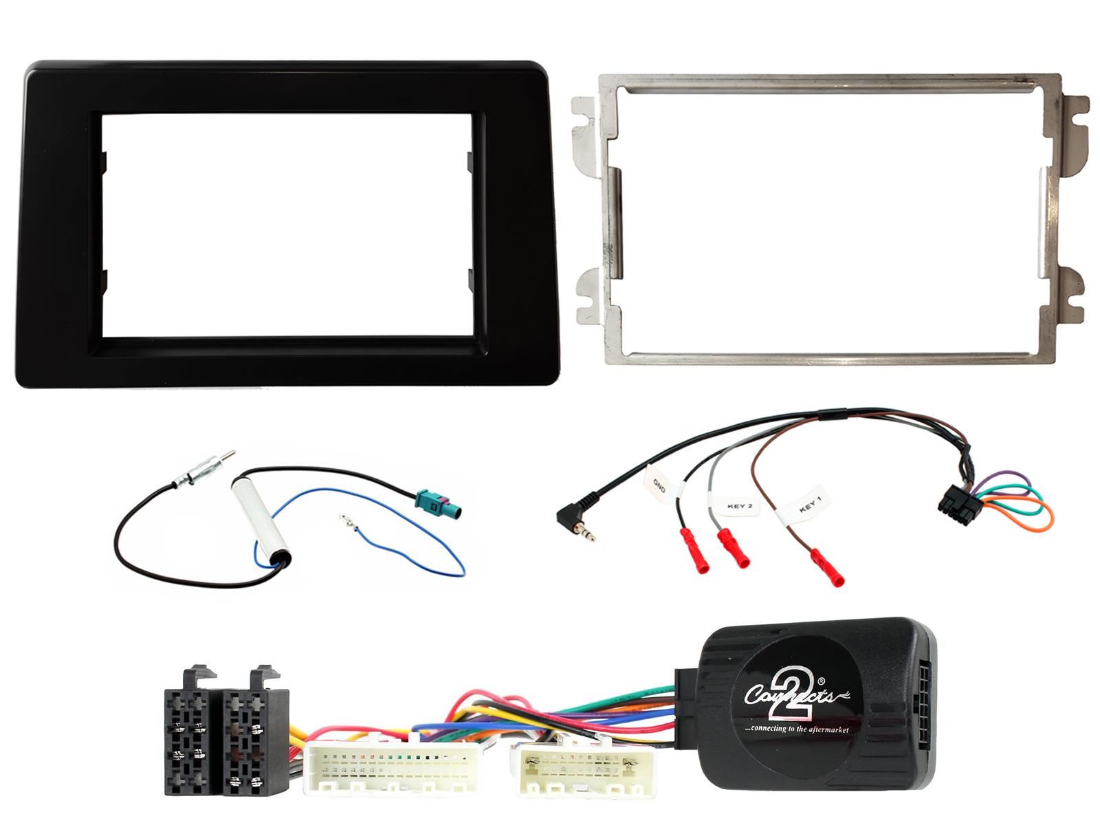 Double Din Stereo Fitting Kit + Steering Wheel Stalk Controls to fit Renault Master 2020- | Nissan NV400 2020- | Opel Movano 2020- | Vauxhall Movano 2020-