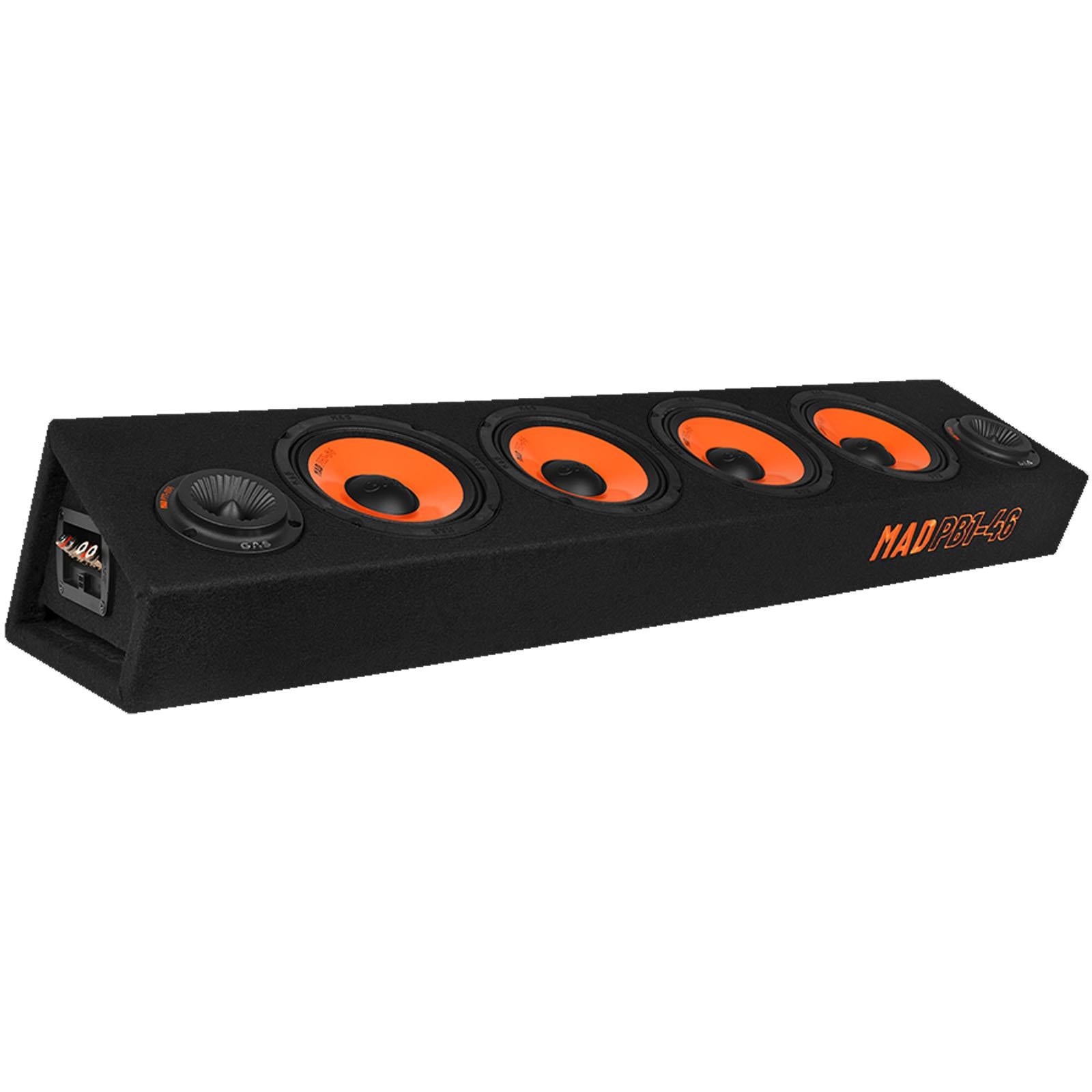 Gas MAD PB1-46 - 680 Watts 4 x 6.5" 16.5cm Speaker & Tweeter Ported Box Enclosure