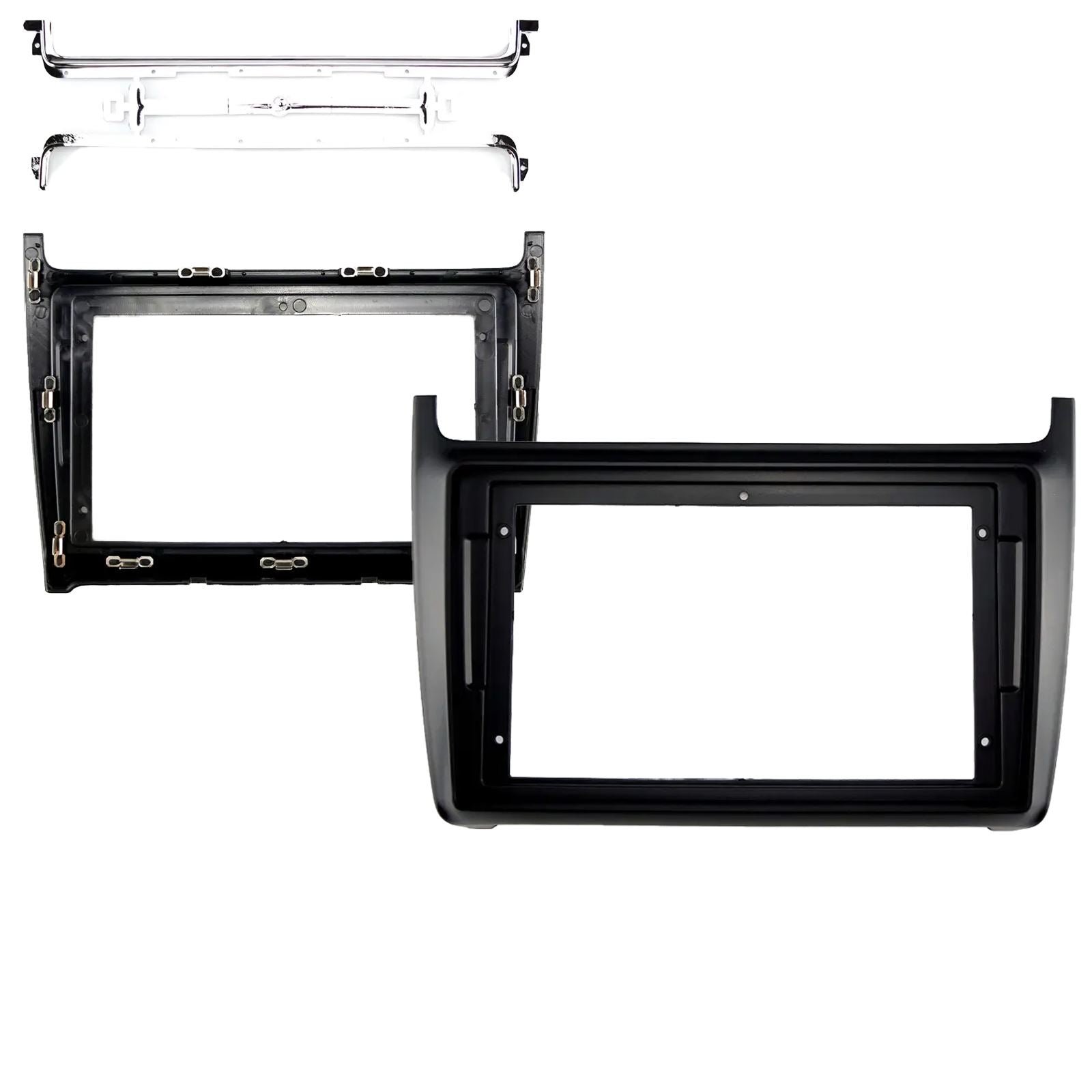 For Volkswagen Polo Black 2014On Fascia Panel Interface For 9" Android Car Radio