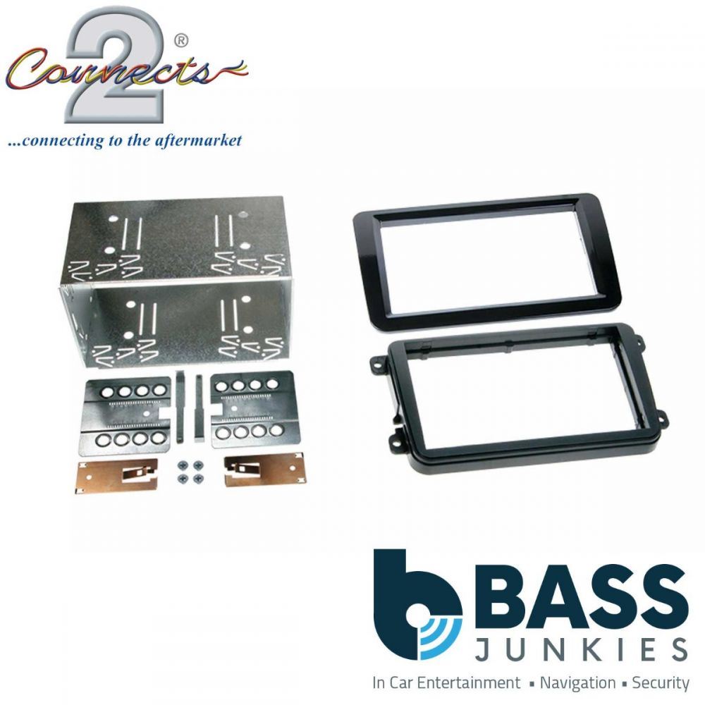 Connects2 CT23VW09 Volkswagen Caddy Golf Passat Polo Scirocco & More Car Stereo Double Din Fascia Panel