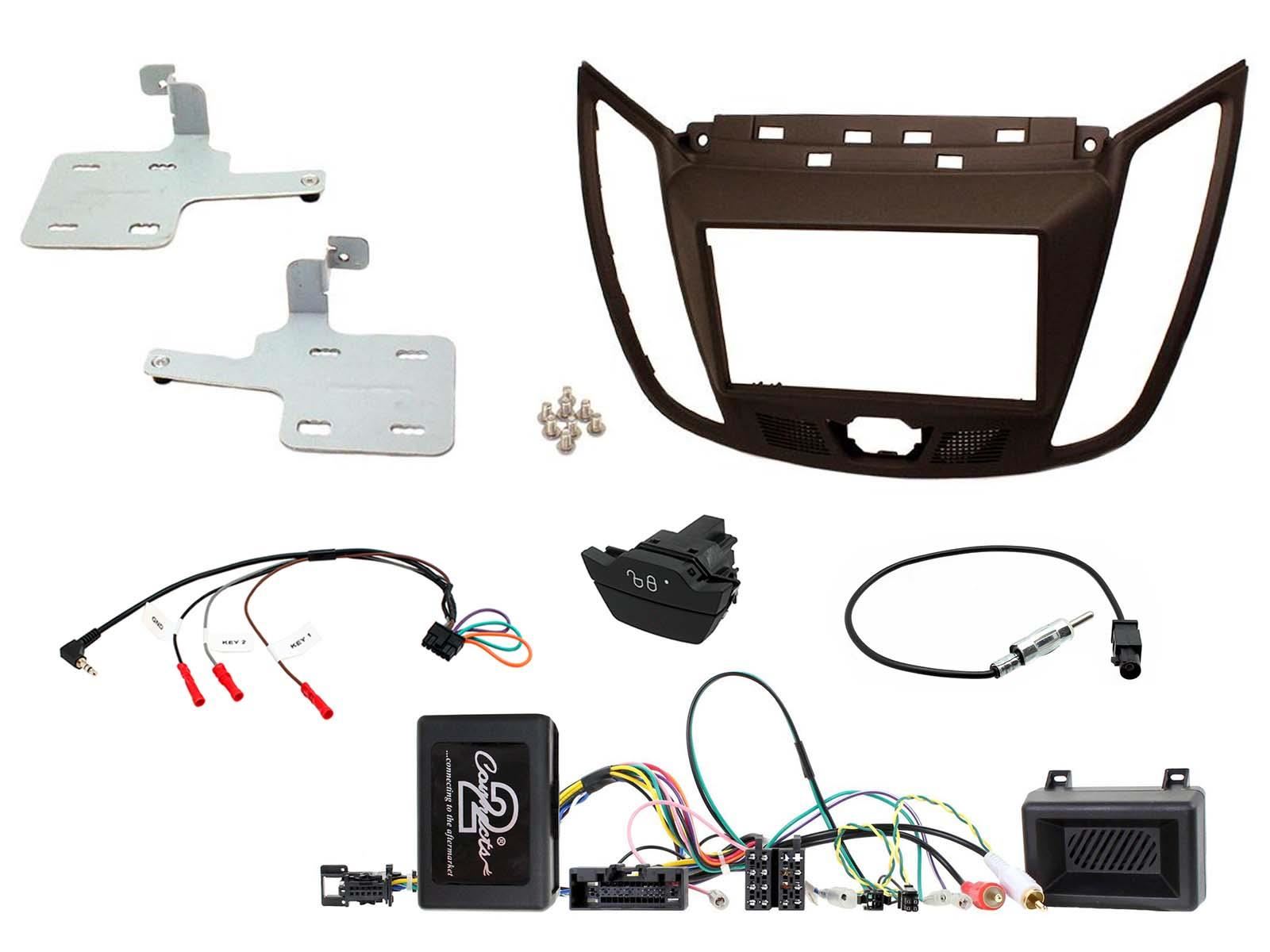 Connects2 CTKFD35C Ford C-Max 2010 On Car Stereo D/Din Fascia & Steering Wheel Interface
