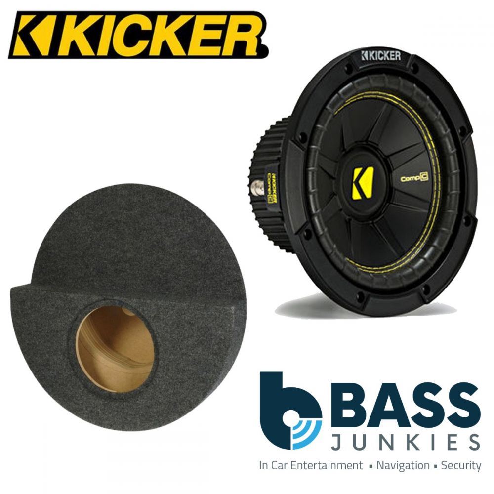 BMW 3-Series (E46) 1998-2004 Kicker CWCS104 - CompC 10" 25cm 500 Watts Car Subwoofer Custom Bass Box Kit